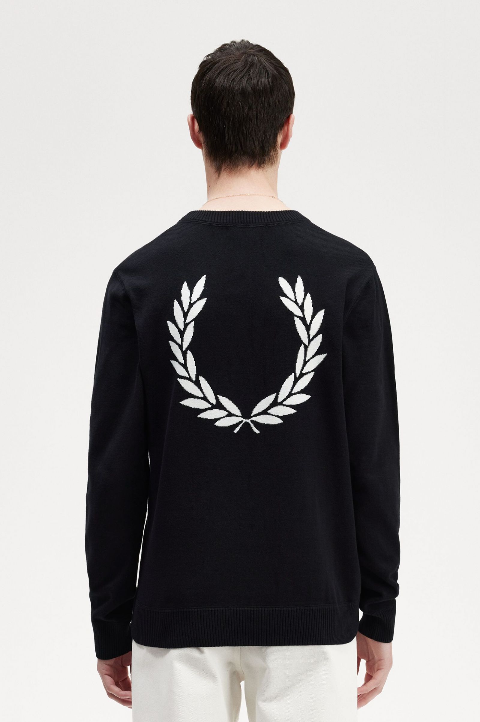 Graphic Laurel Wreath Jumper Black 7038321