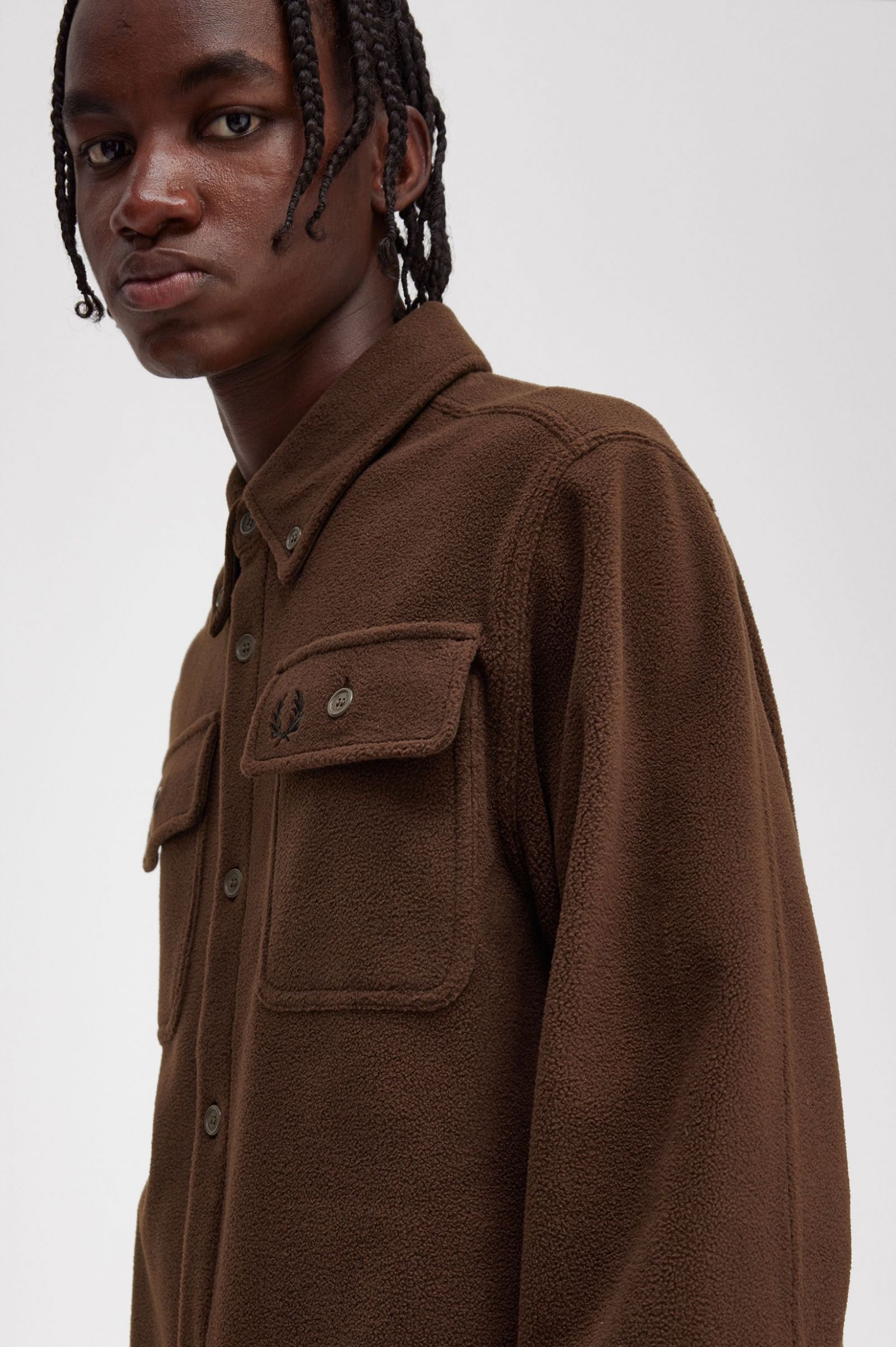 Fleece Overshirt Burnt Tobacco 7038493