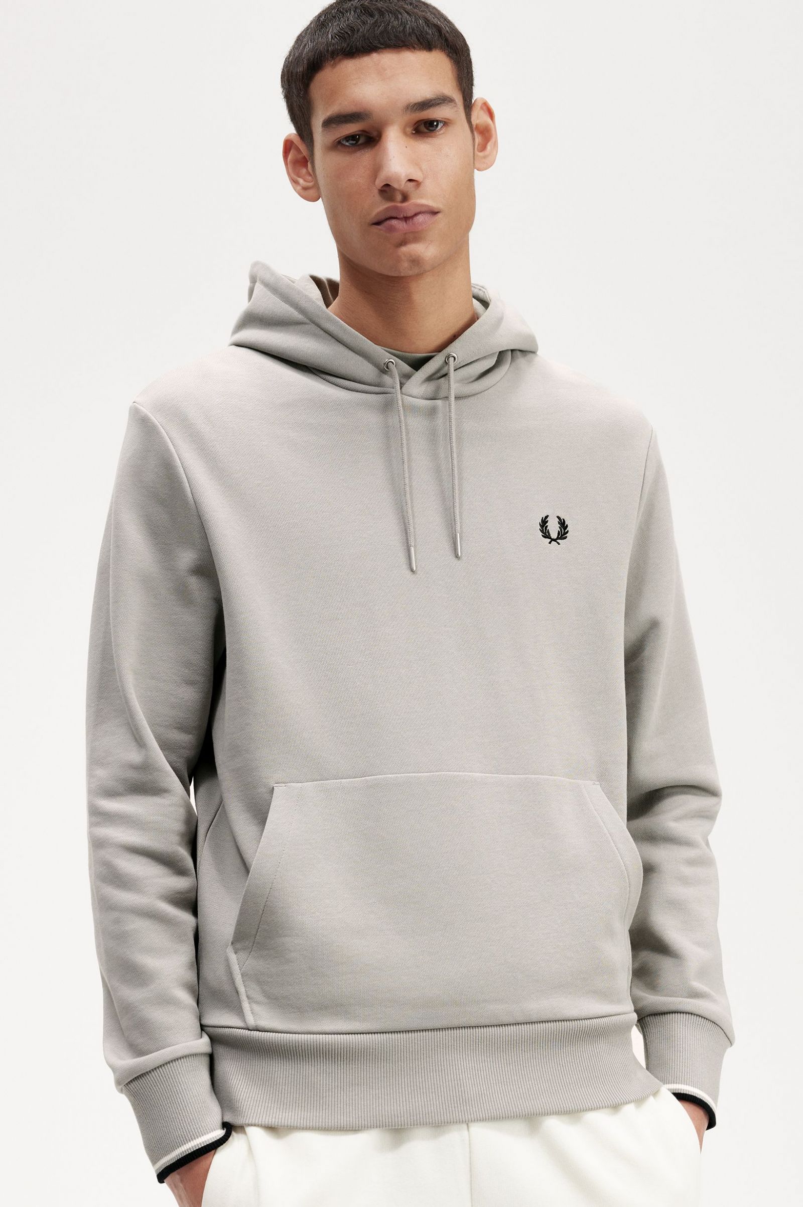 Tipped Hooded Sweatshirt Limestone 7038852
