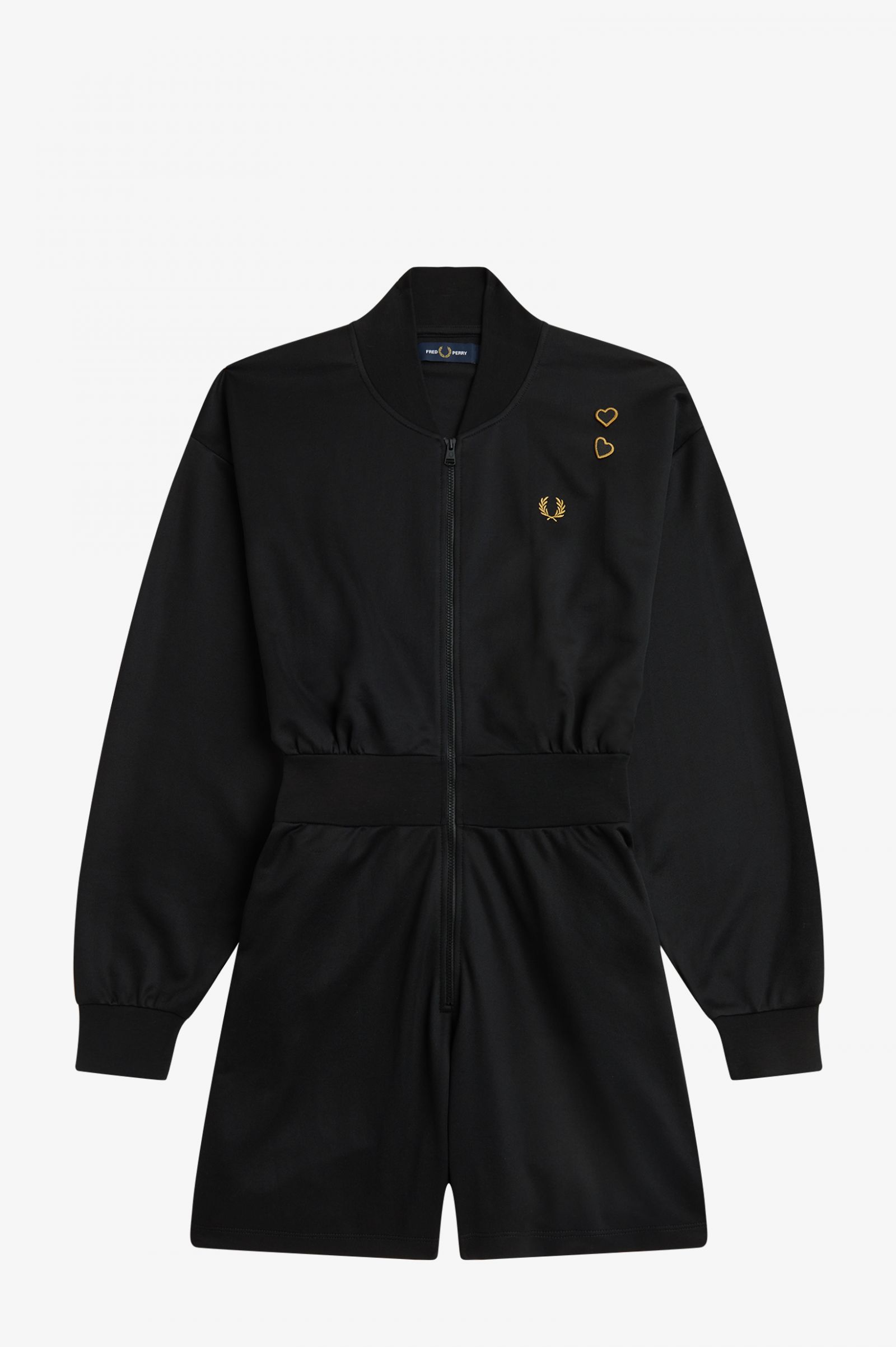 Amy Winehouse FoundationZip-Through Playsuit Black 7039297