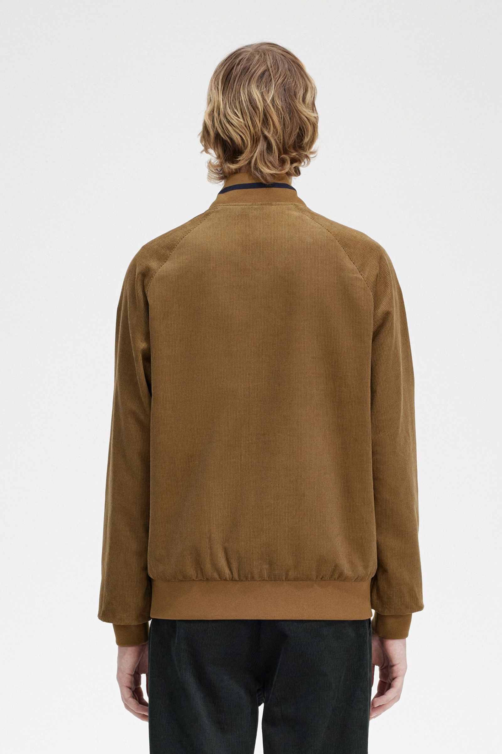 Waffle Cord Tennis Bomber Shaded Stone 7038652