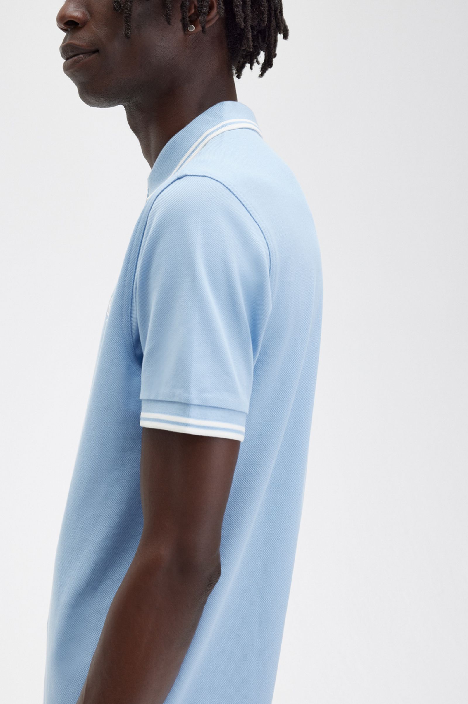 The Fred Perry ShirtM3600 Sky Blue / Snow White / Snow White 7039022