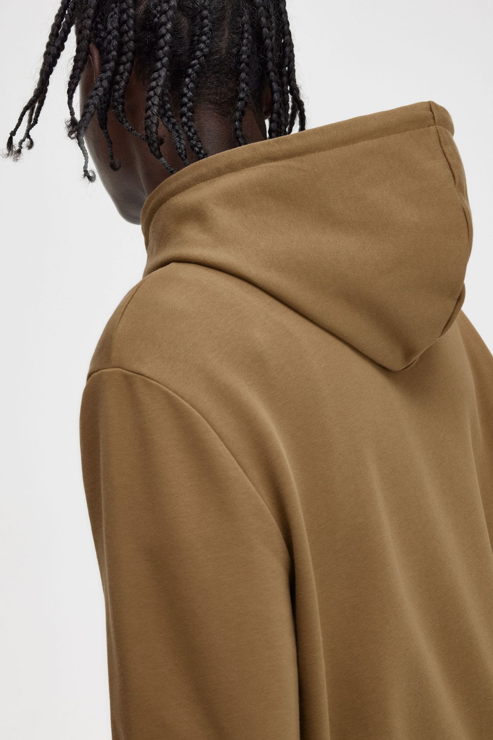 Tipped Hooded Sweatshirt Shaded Stone / Burnt Tobacco 7038414