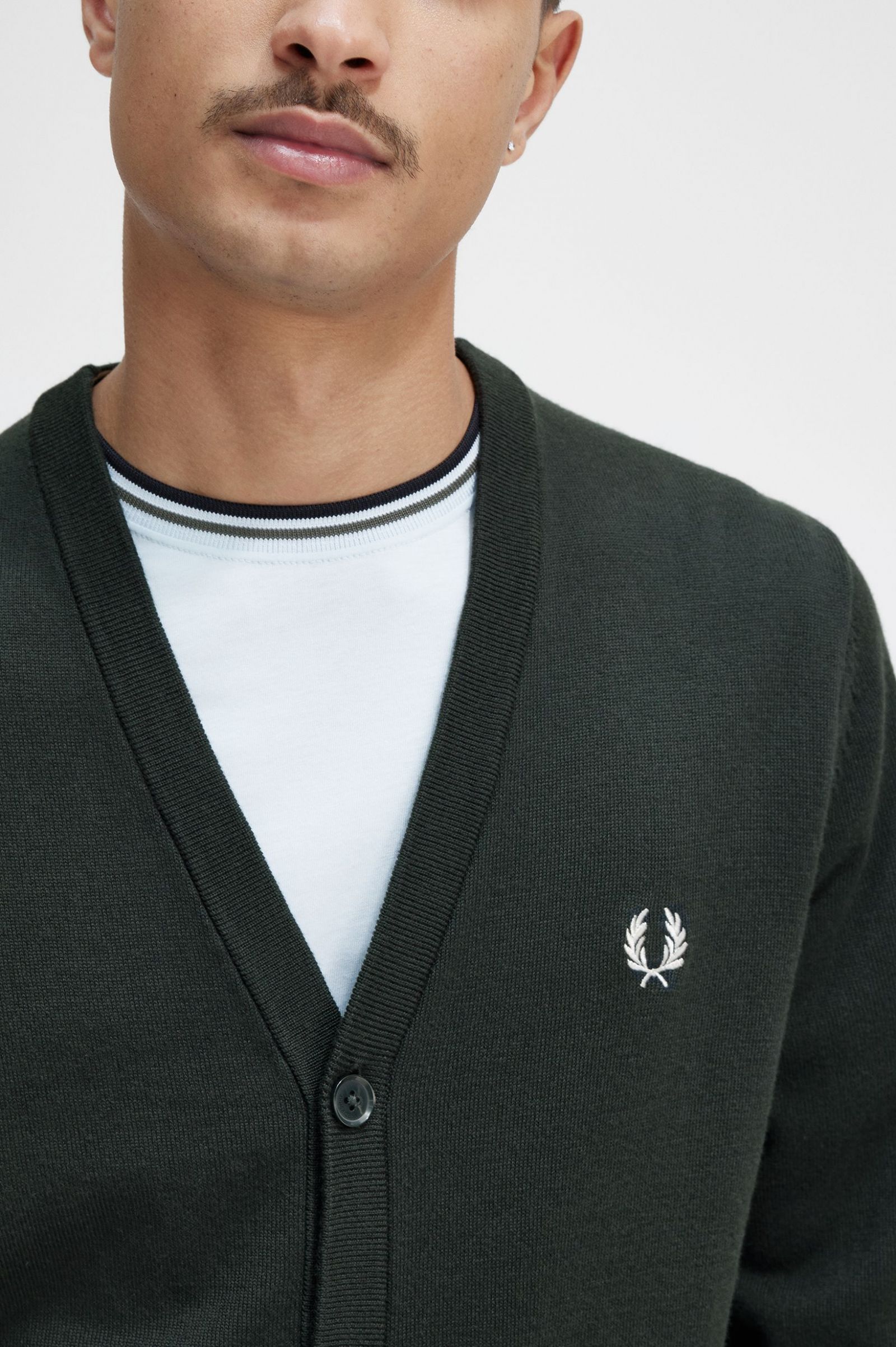 Classic Cardigan Night Green 7038658