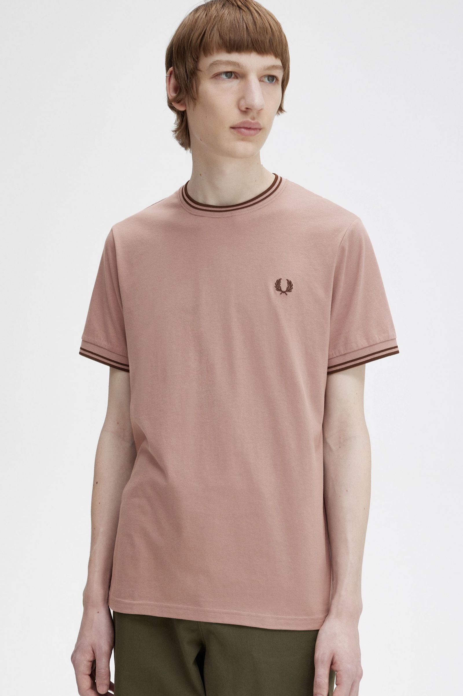 Twin Tipped T-Shirt Dark Pink / Whisky Brown 7038650
