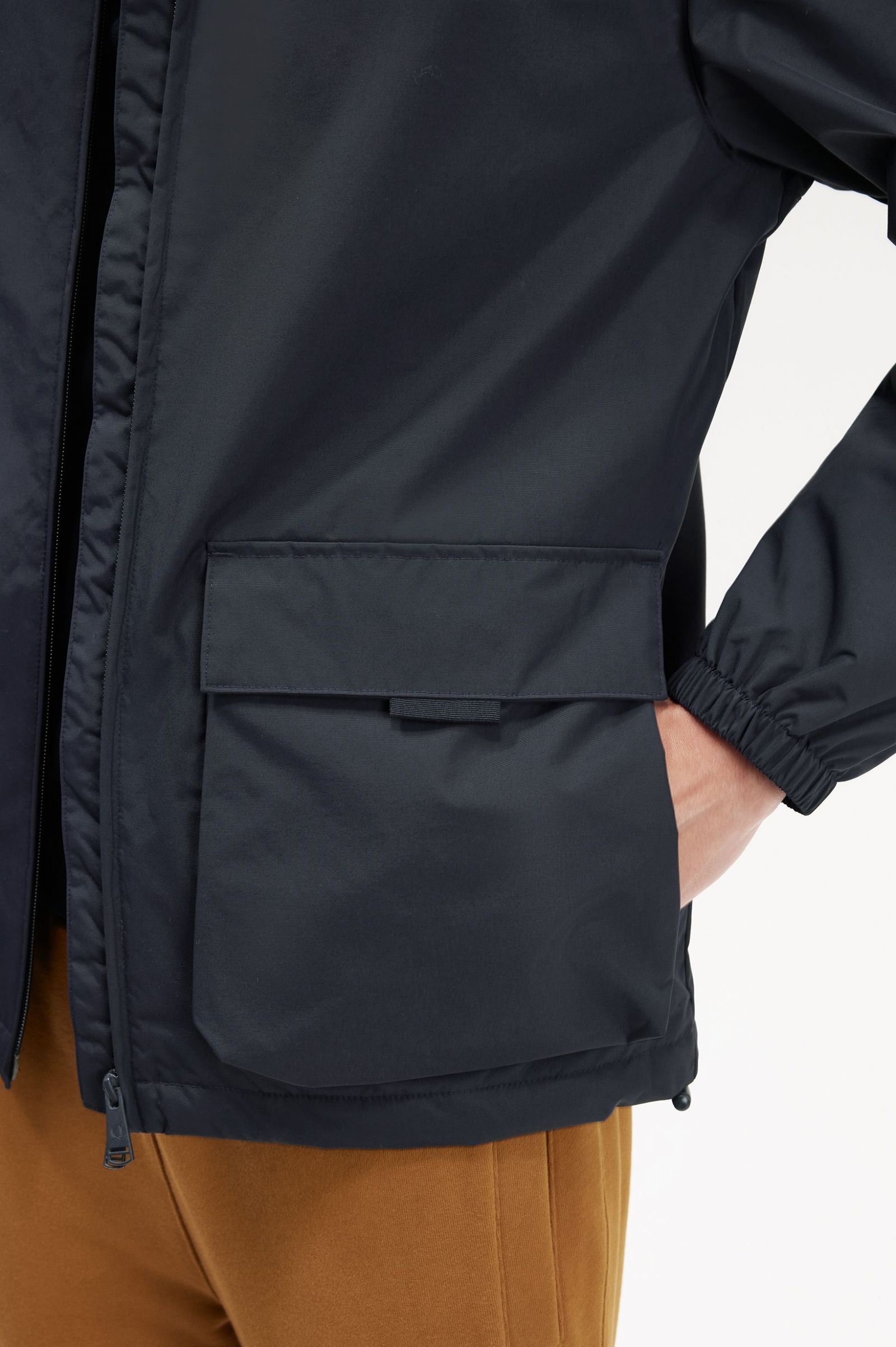 Patch Pocket Zip Through Jacket Navy 7038297