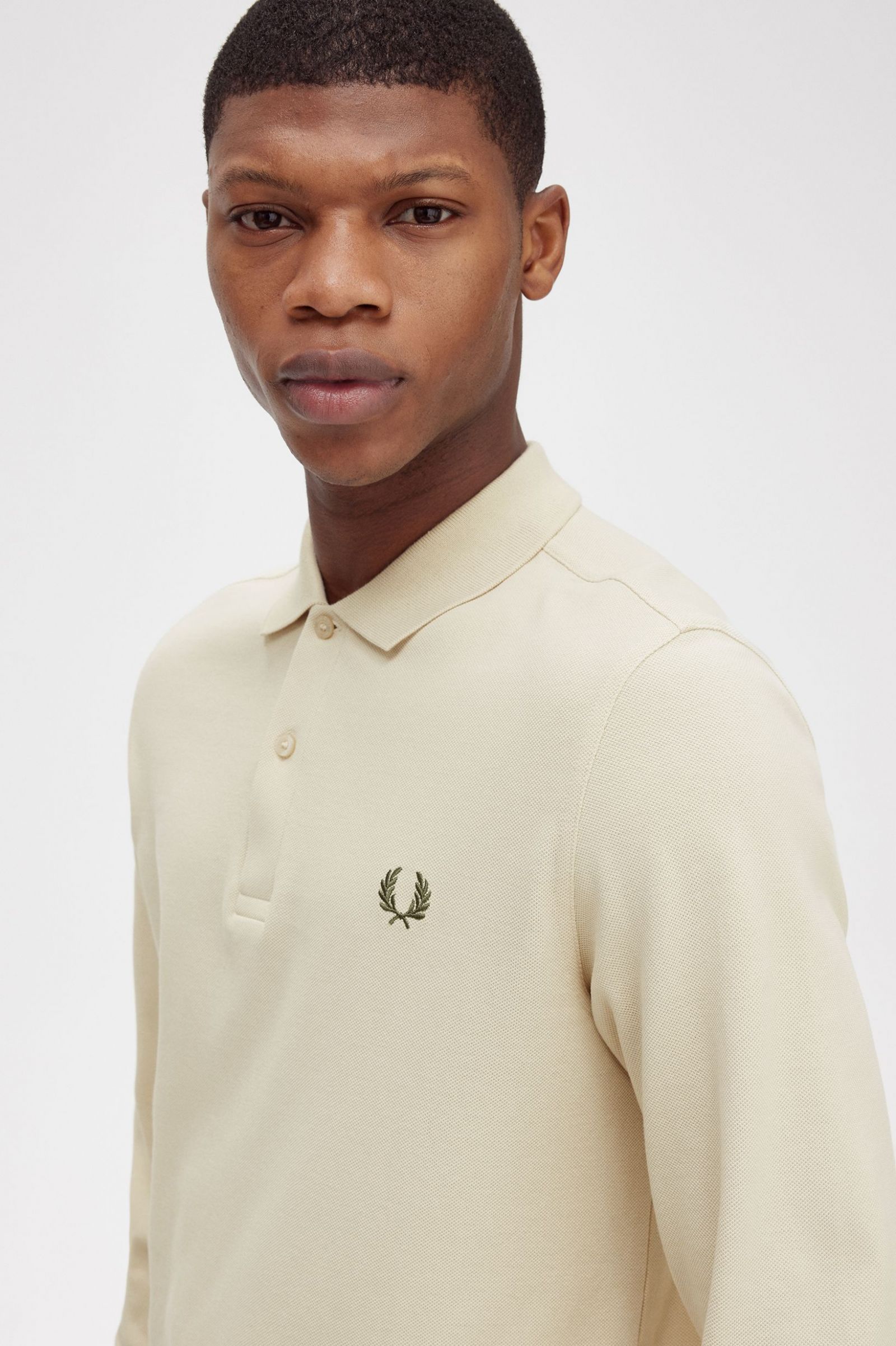 The Fred Perry ShirtM6006 Oatmeal / Field Green 7038443
