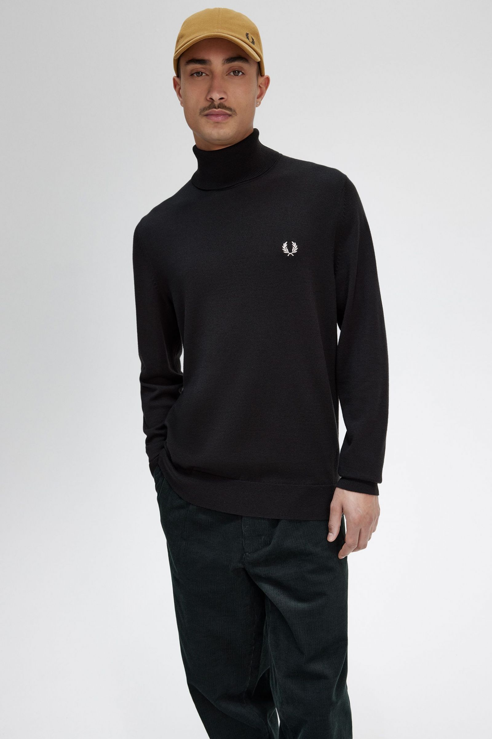 Roll Neck Jumper Night Green 7038307