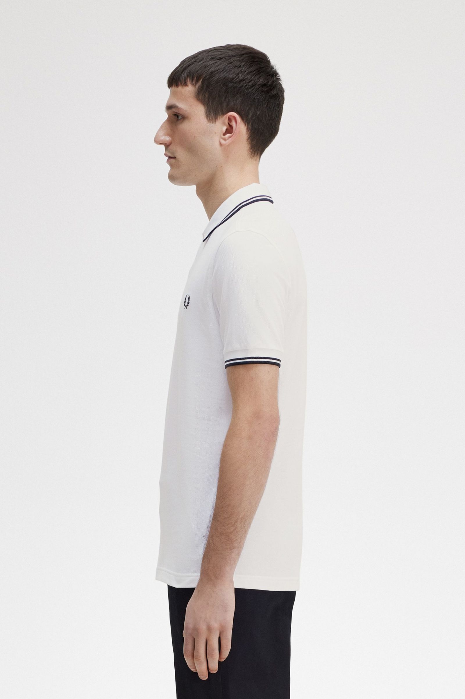The Fred Perry ShirtM3600 White / Black / Black 7039019