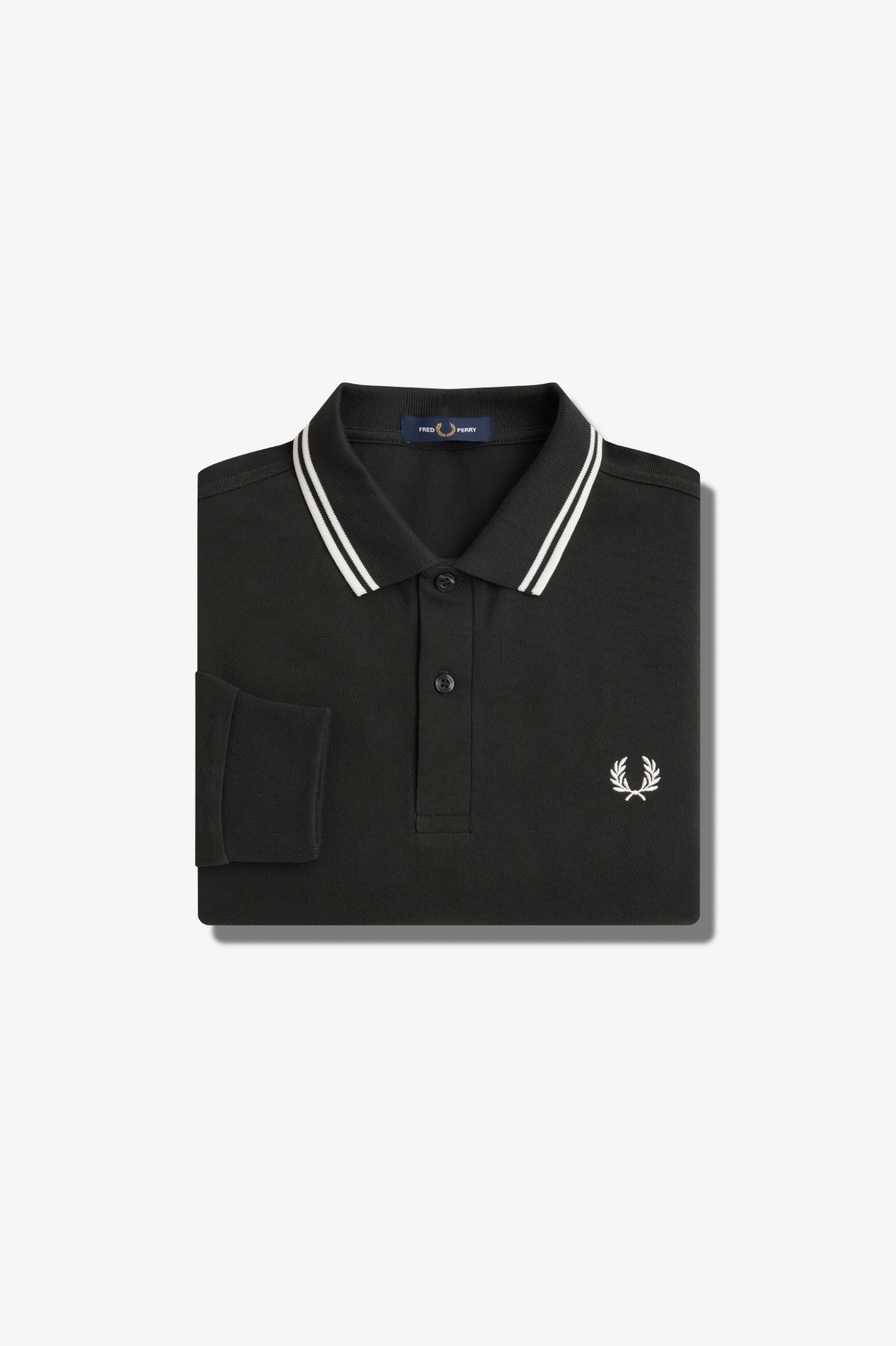 The Fred Perry ShirtM3636 Night Green / Snow White / Snow White 7038593
