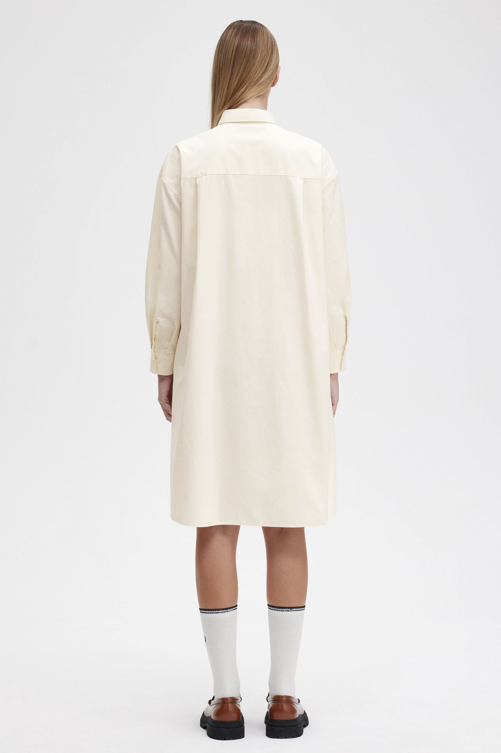 Split Detail Shirt Dress Ecru 7039286