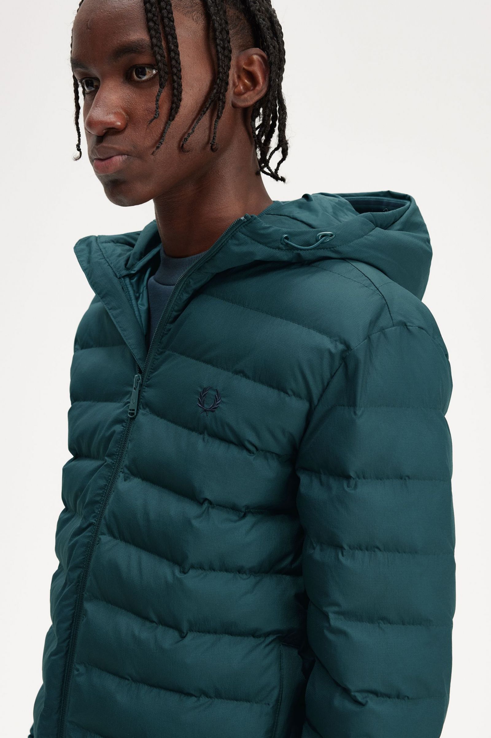 Hooded Insulated Jacket Petrol Blue 7038280