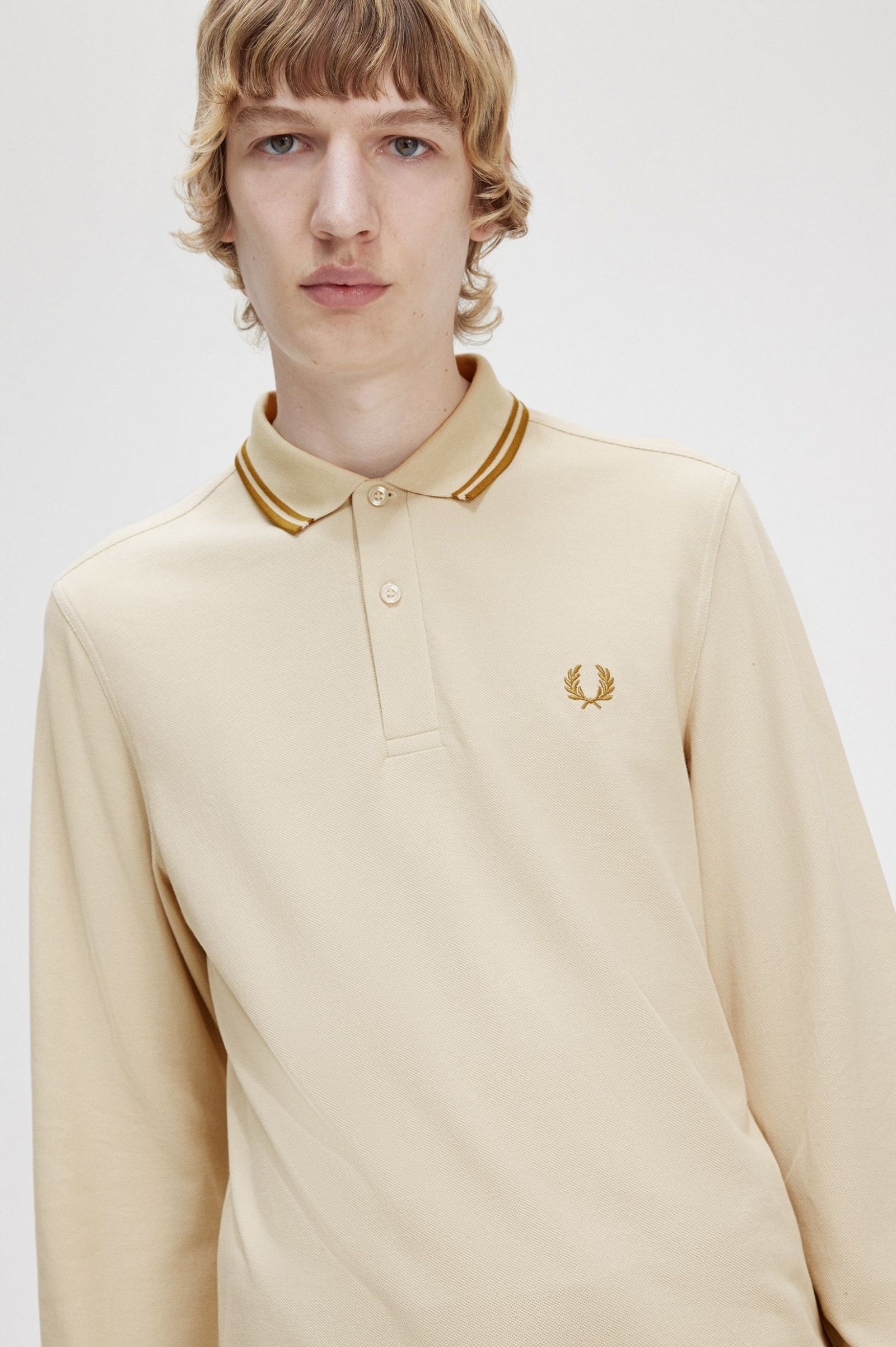 The Fred Perry ShirtM3636 Oatmeal / Dark Caramel / Dark Caramel 7039100