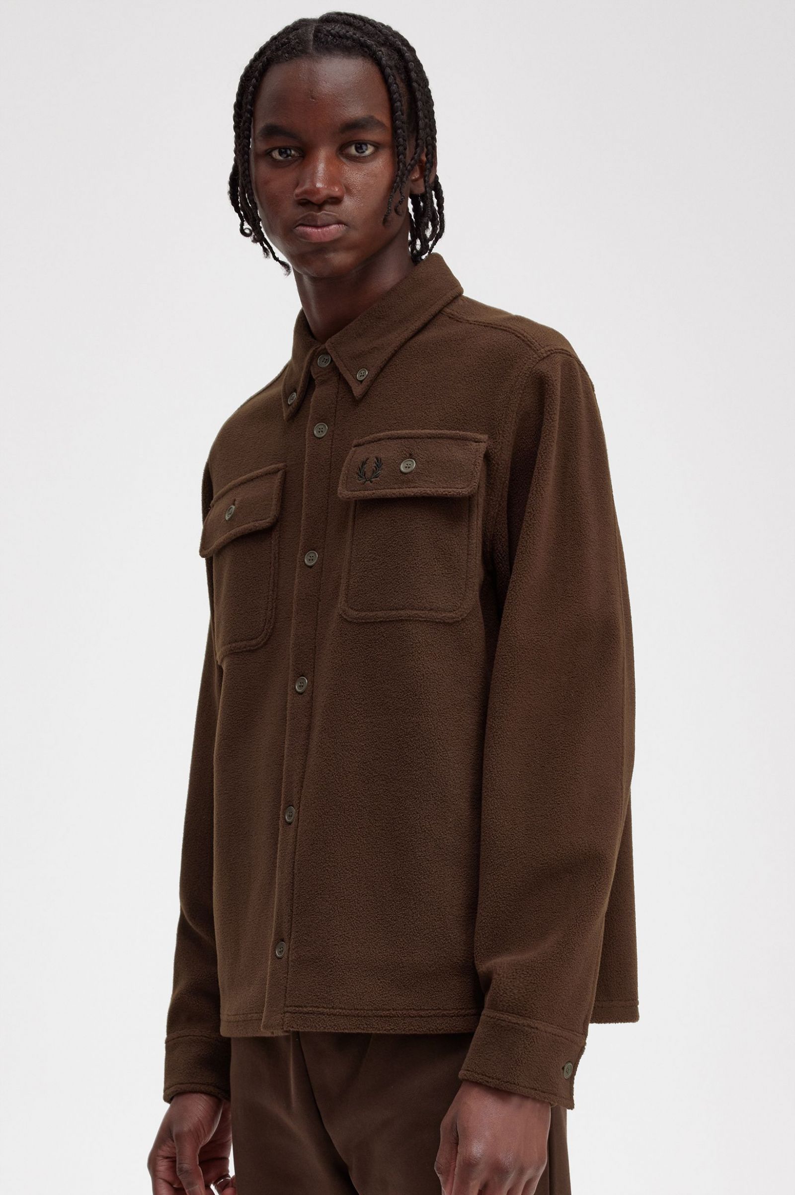 Fleece Overshirt Burnt Tobacco 7038493