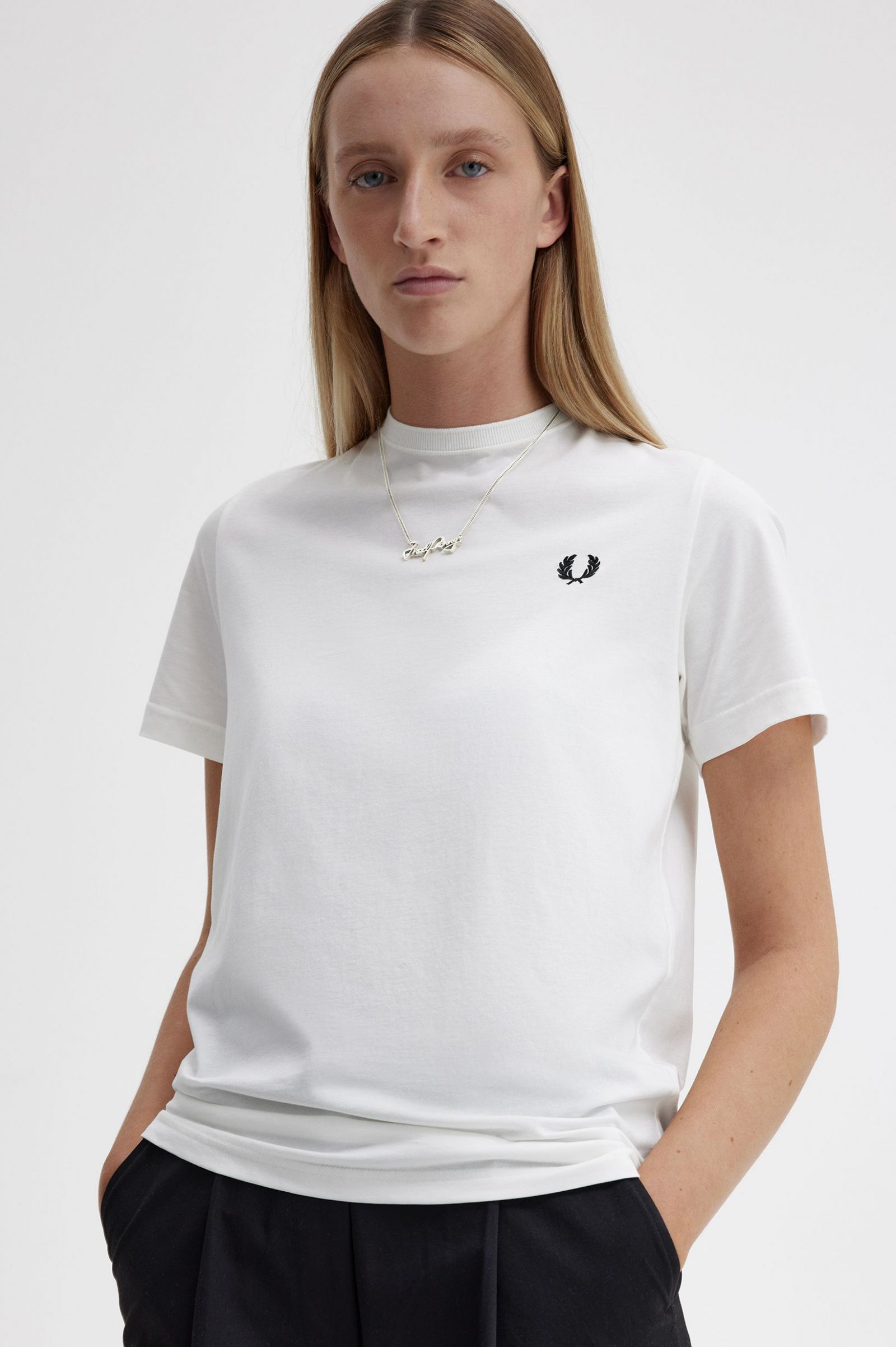 Fred Perry Necklace Metallic Silver 7038071