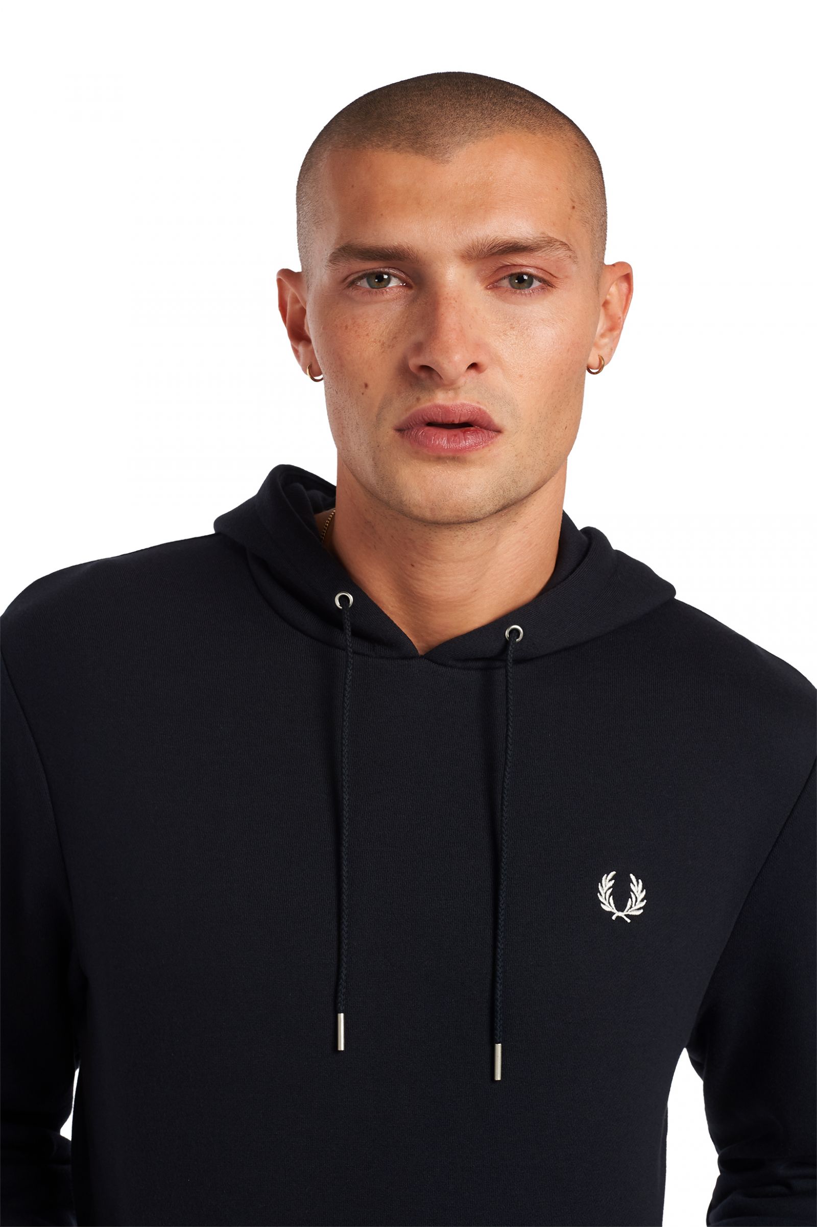Tipped Hooded Sweatshirt Navy 7038880