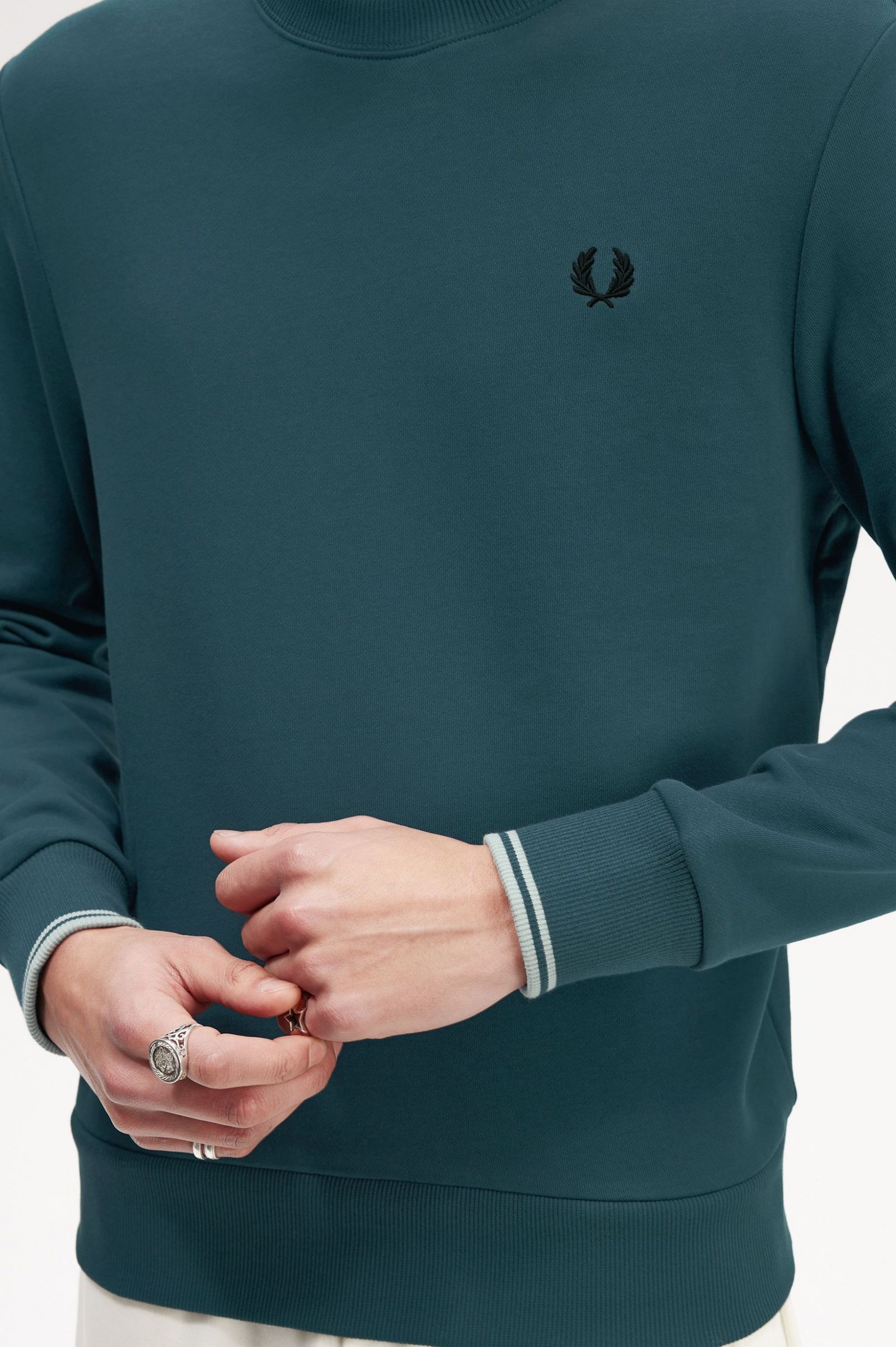 Crew Neck Sweatshirt Petrol Blue 7038883