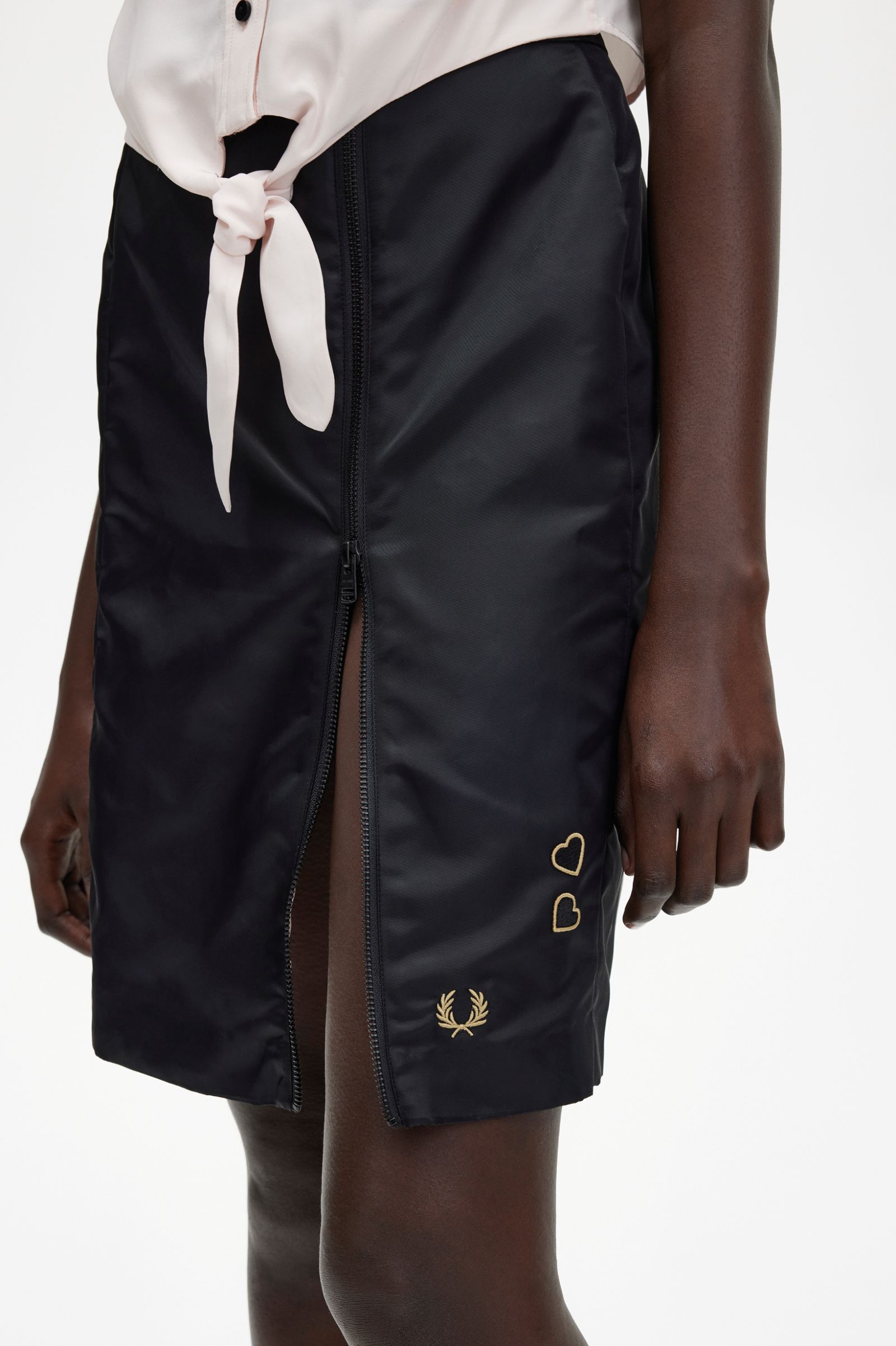 Amy Winehouse FoundationZip Detail Skirt Black 7037947