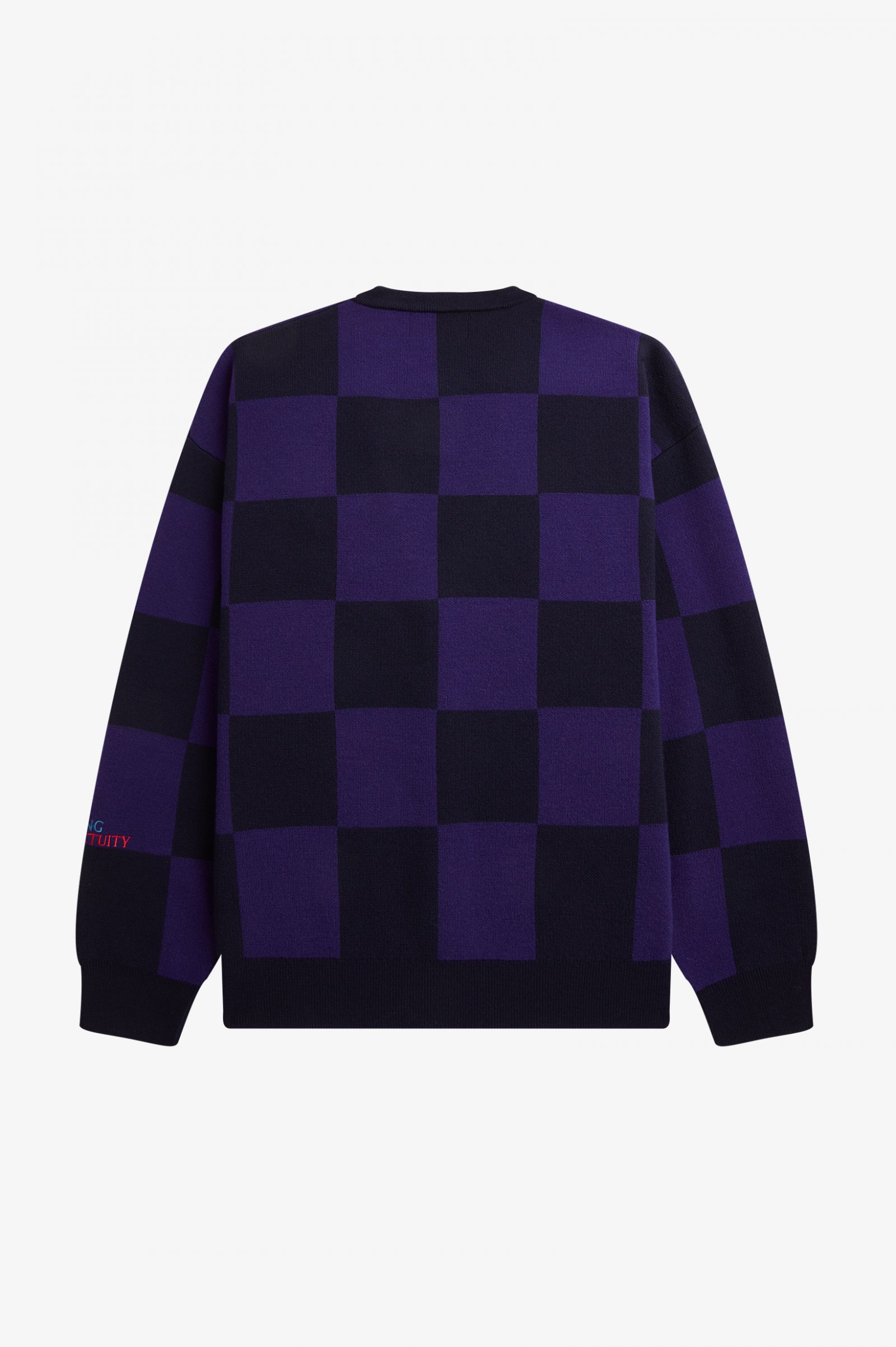 Raf SimonsChequerboard Cardigan Navy 7038621