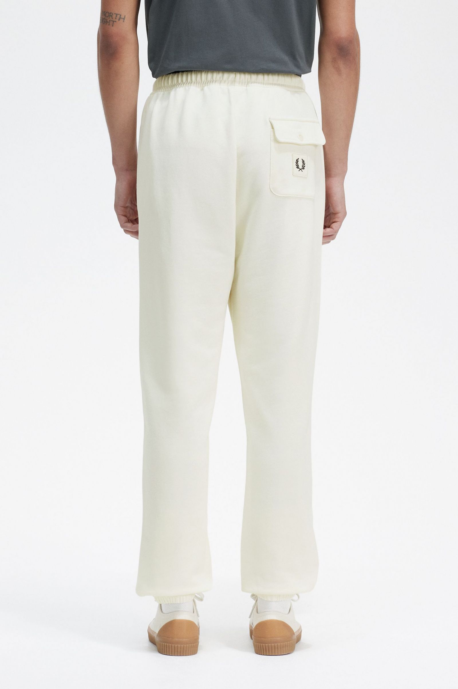 Badge Detail Track Pants Ecru 7039142