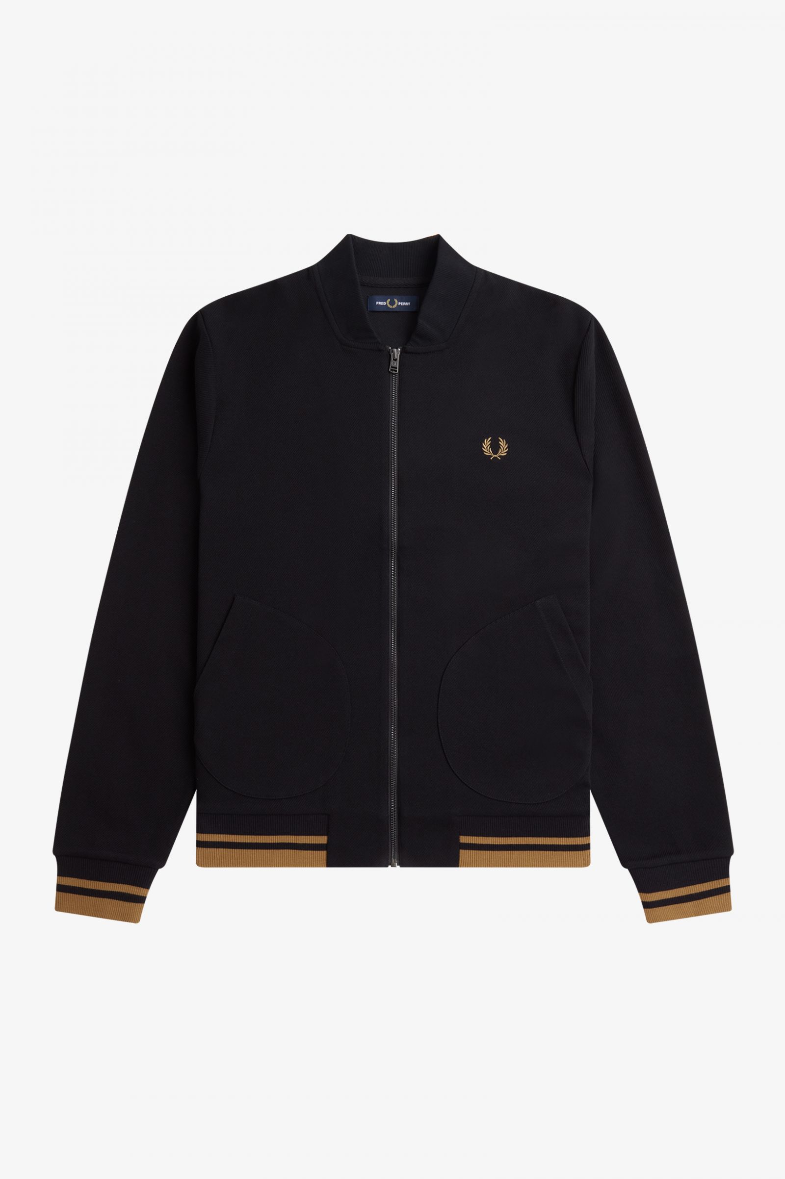 Tipped Detail Track Jacket Black 7039122
