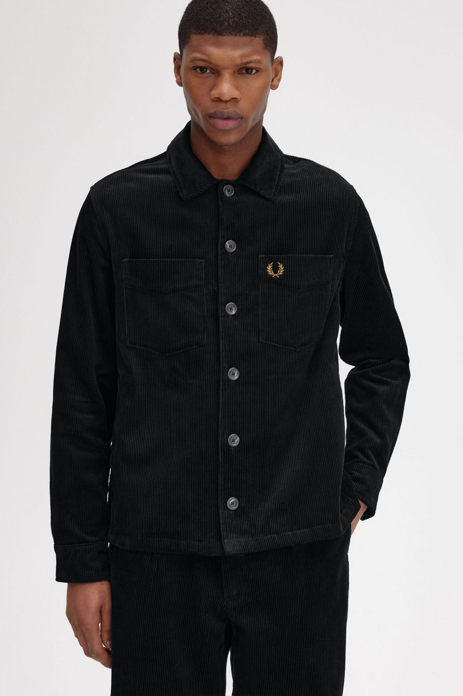 Cord Overshirt Black 7038742