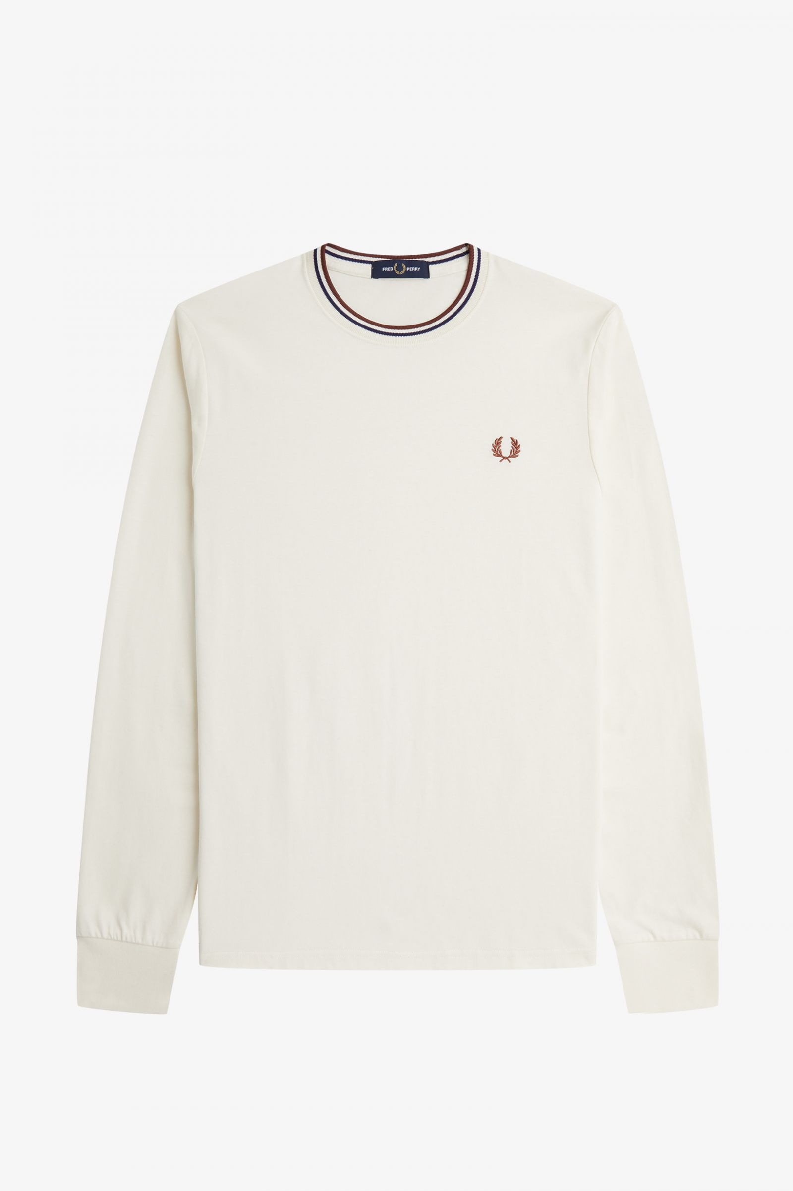 Twin Tipped T-Shirt Ecru / Whisky Brown 7038367