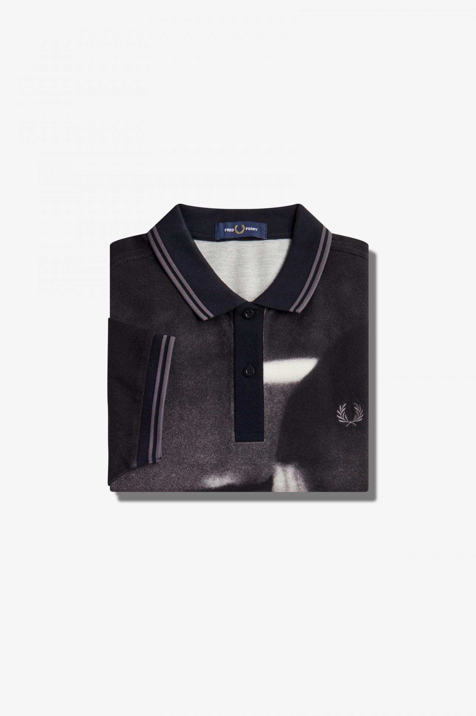 Rave Graphic Fred Perry Shirt Black 7038519