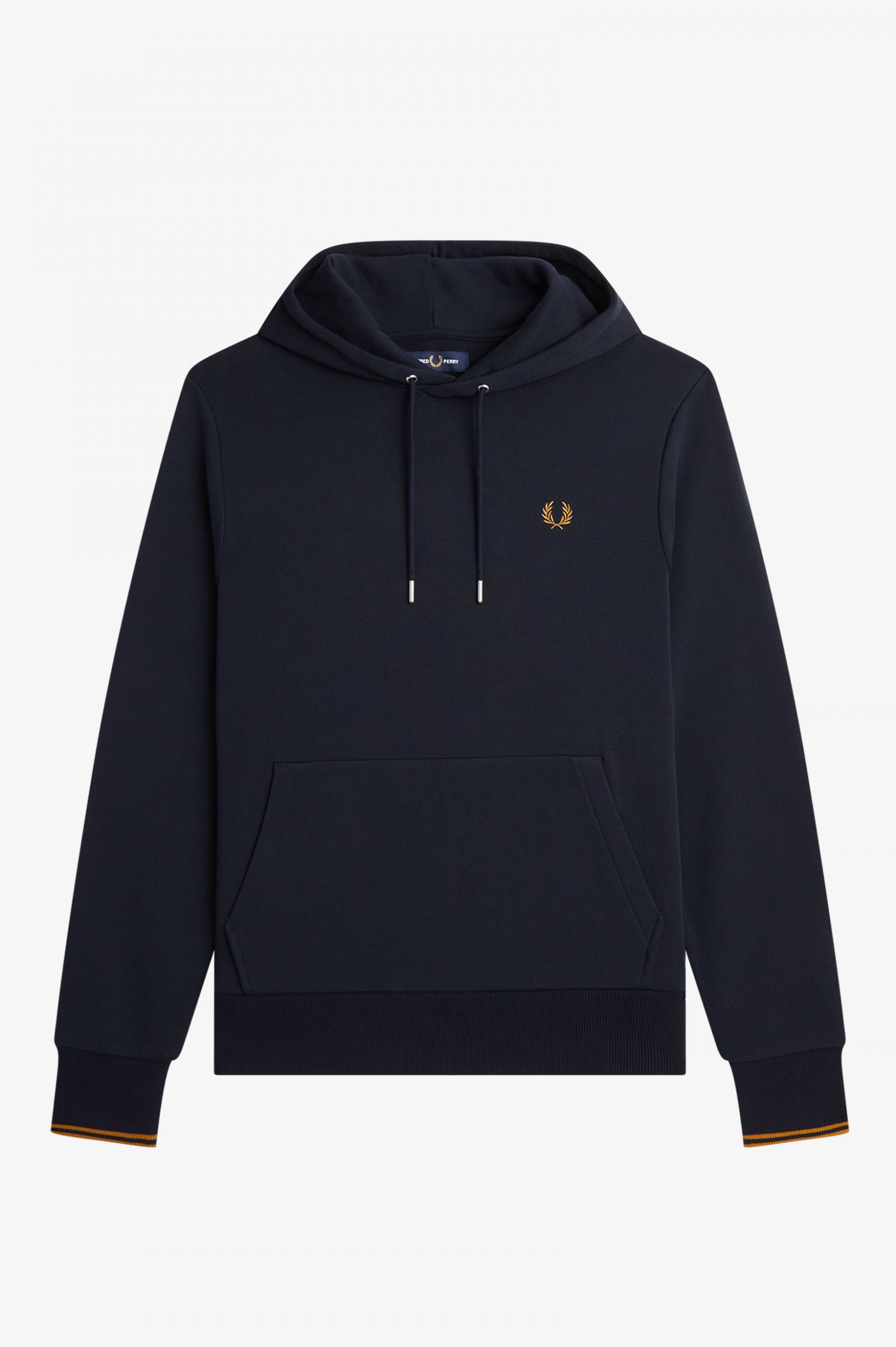 Tipped Hooded Sweatshirt Navy / Dark Caramel 7038844