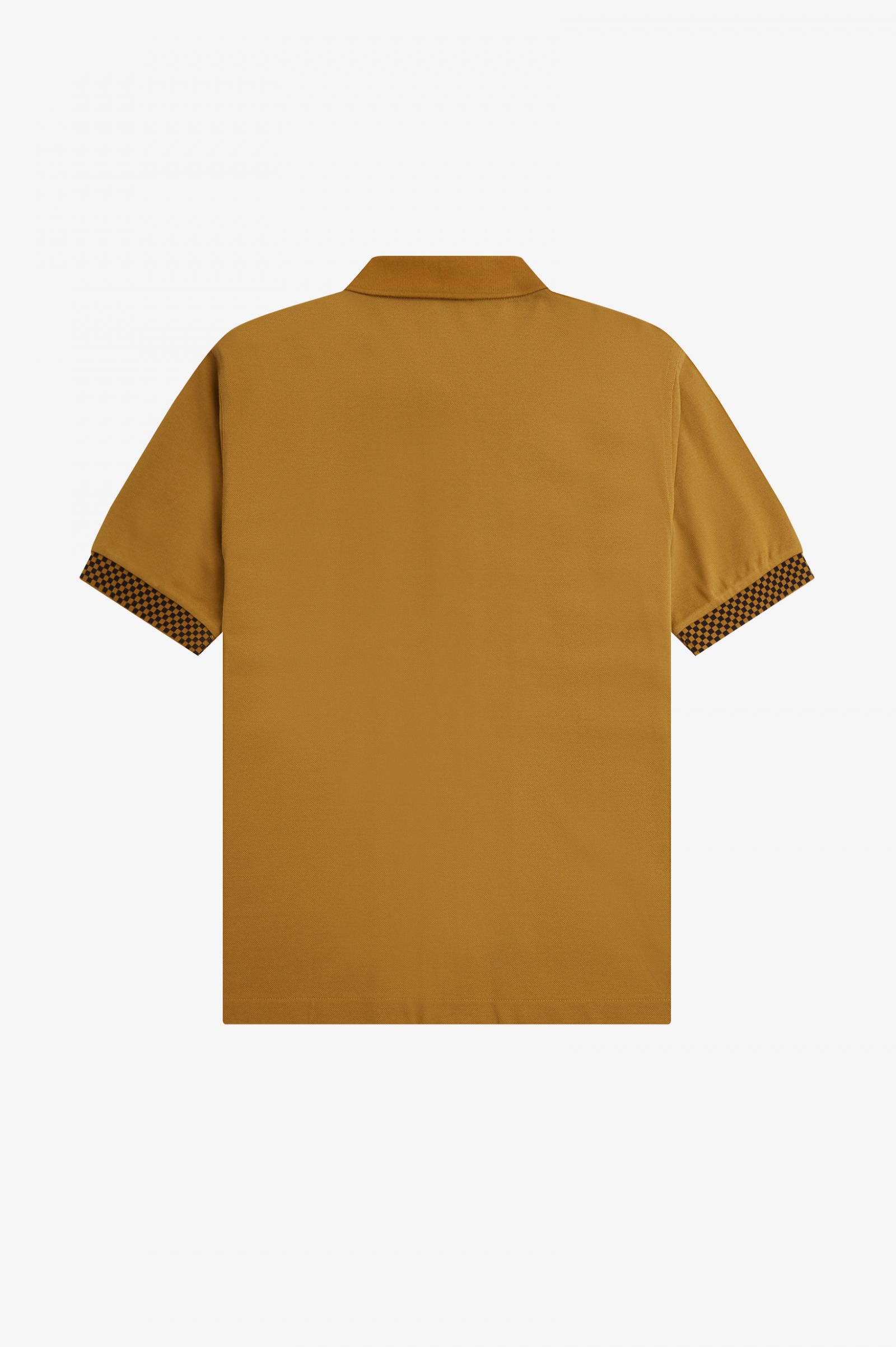 Button Through Polo Shirt Dark Caramel 7038511