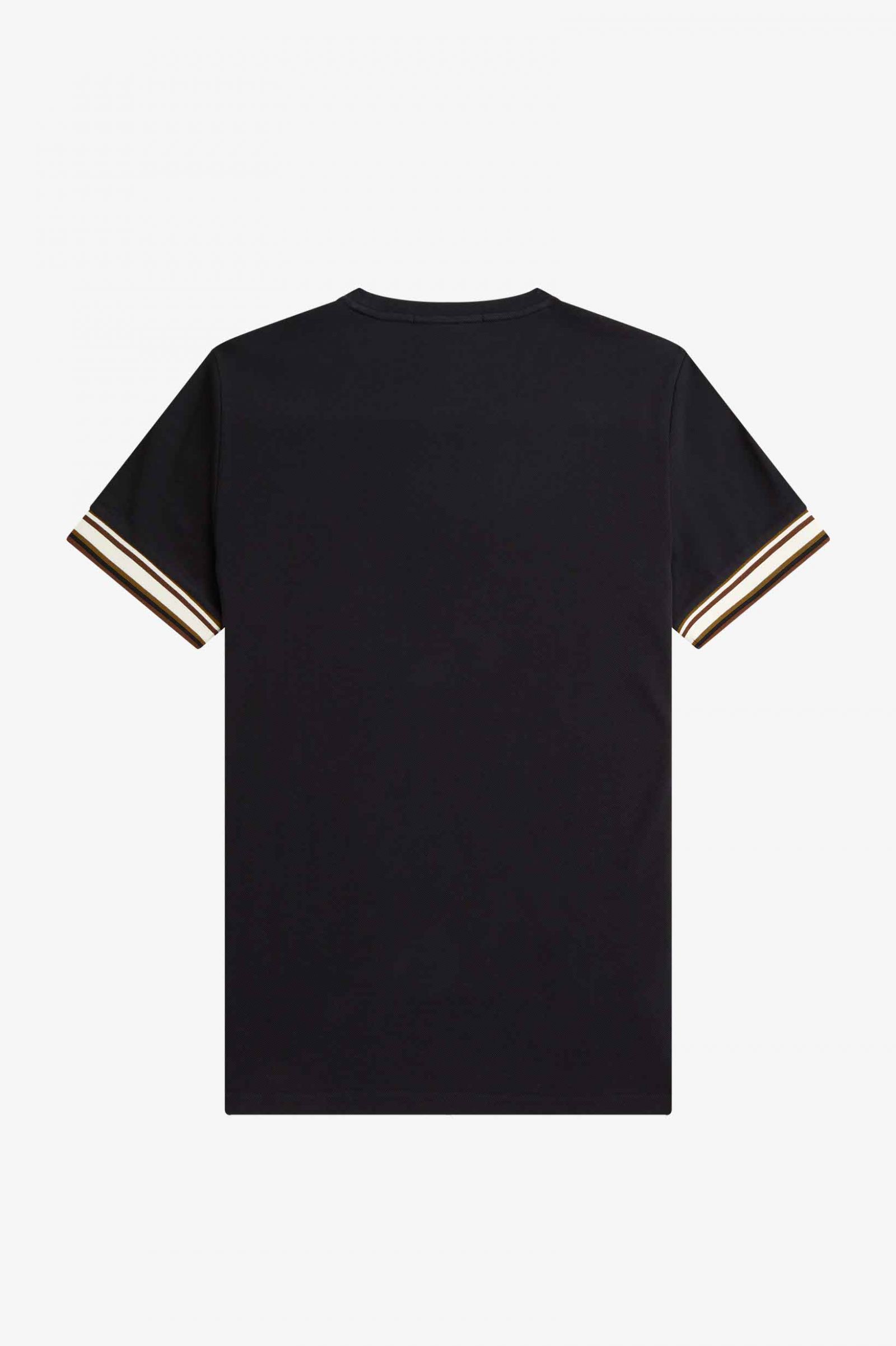 Bold Tipped Piqué T-Shirt Black 7038899