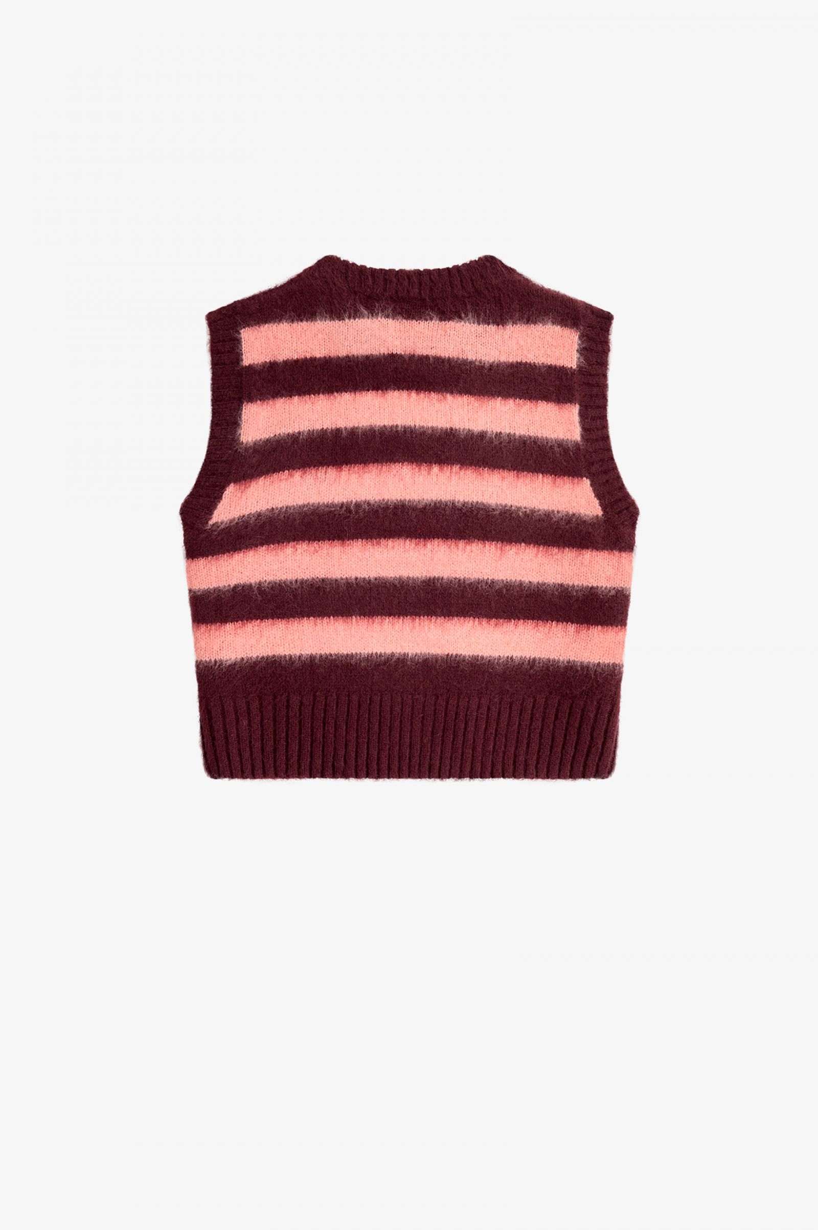 Amy Winehouse FoundationStriped Knitted Tank Oxblood 7039242