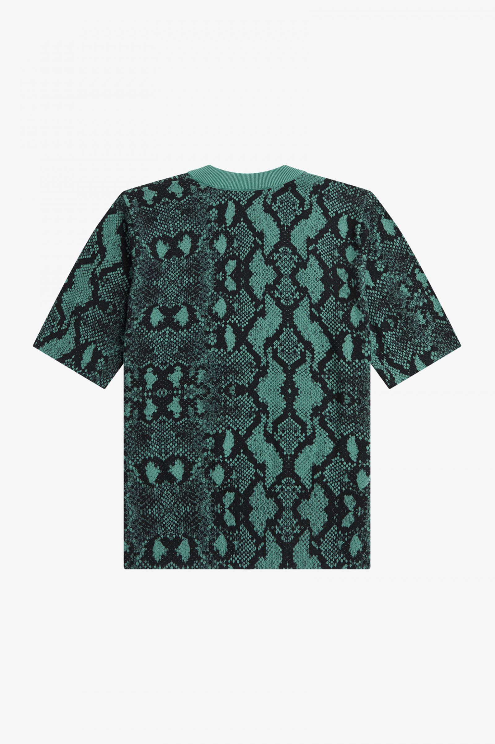 Amy Winehouse FoundationSnake Print Jumper Deep Mint 7039333