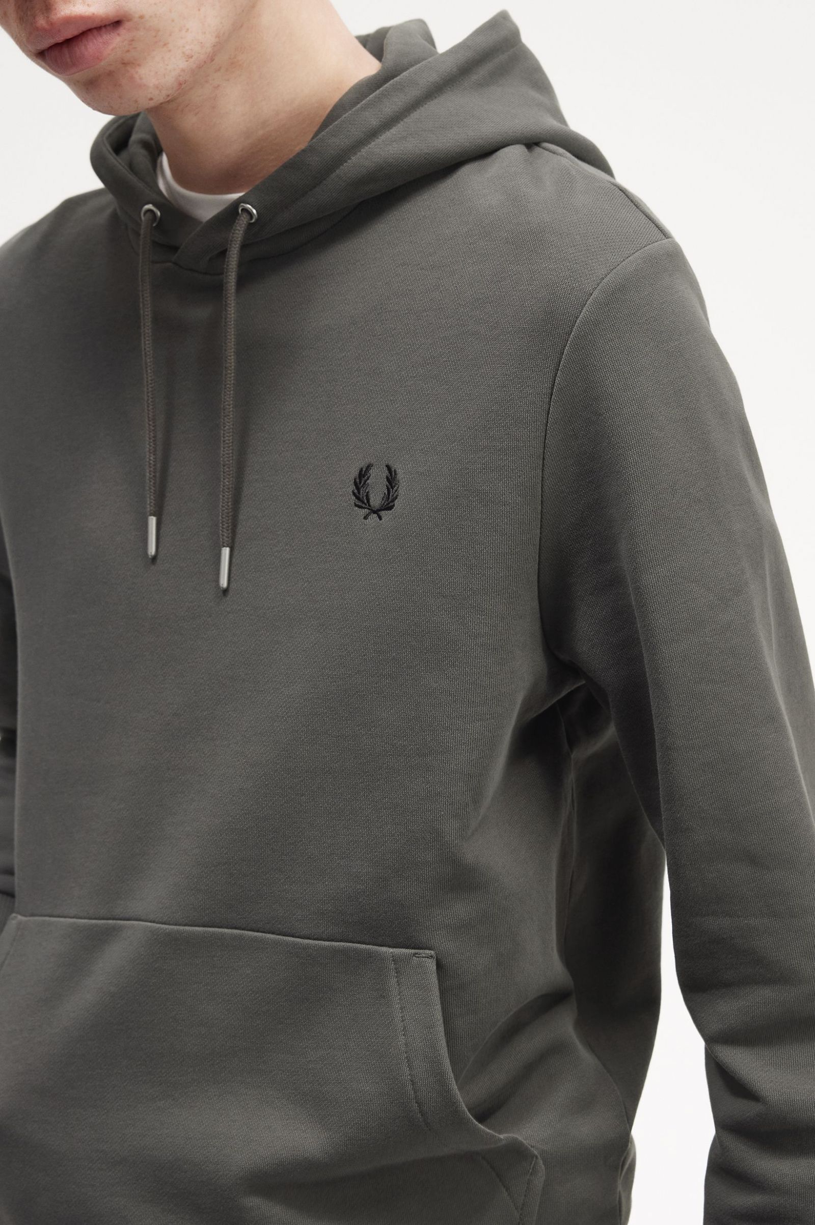 Tipped Hooded Sweatshirt Field Green 7038853