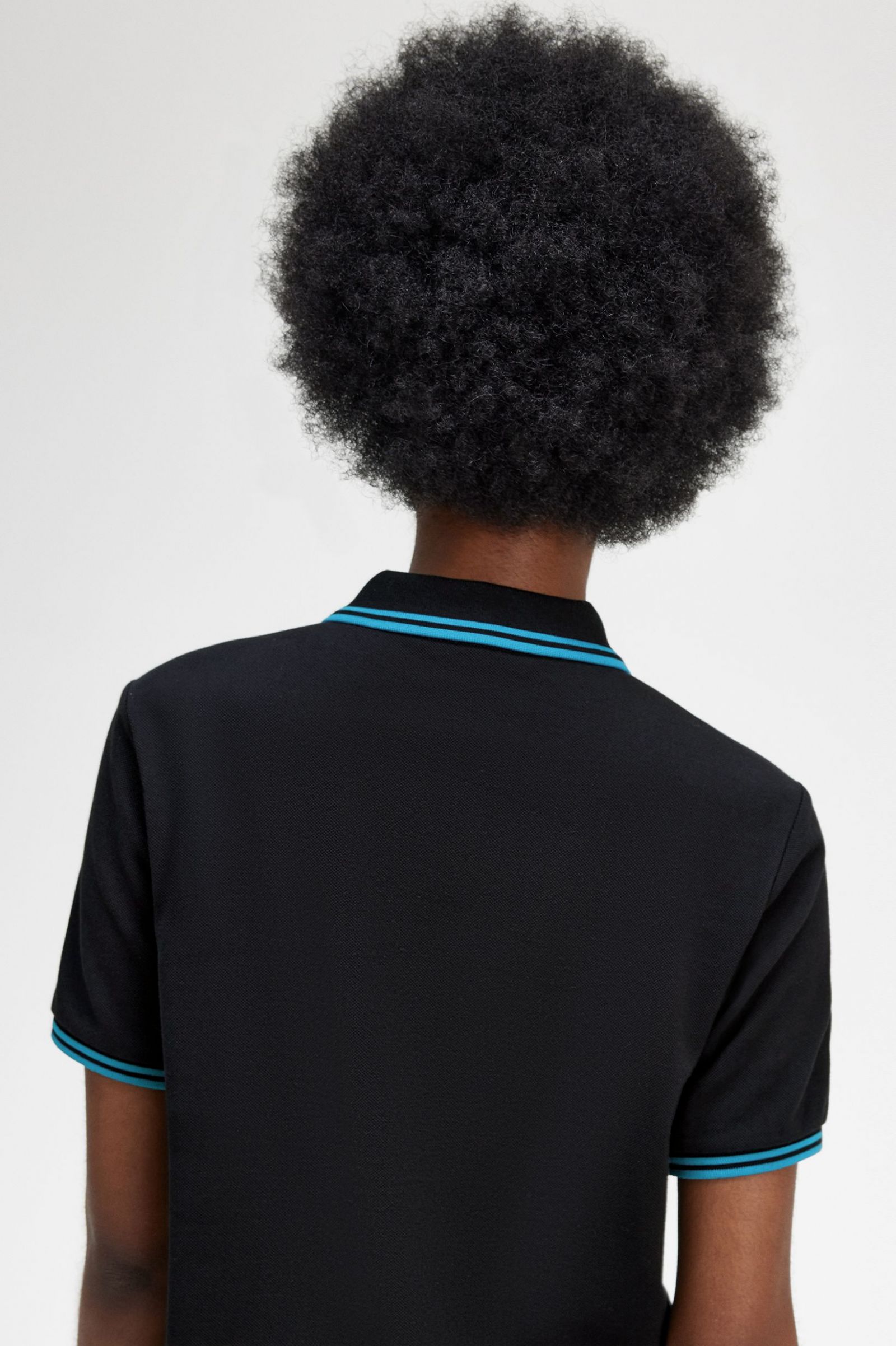 The Fred Perry ShirtG3600 Black / Cyber Blue / Cyber Blue 7039445