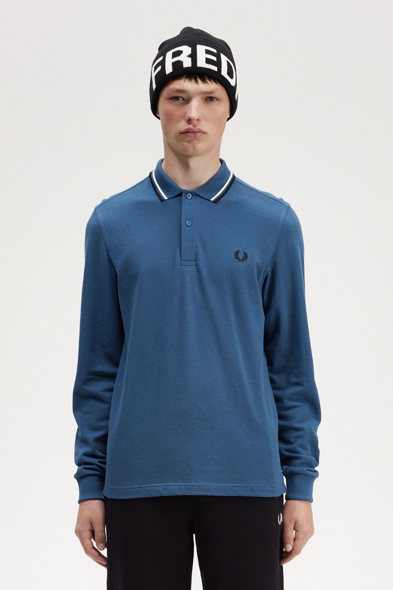 The Fred Perry ShirtM3636 Midnight Blue / Snow White / Black 7038592