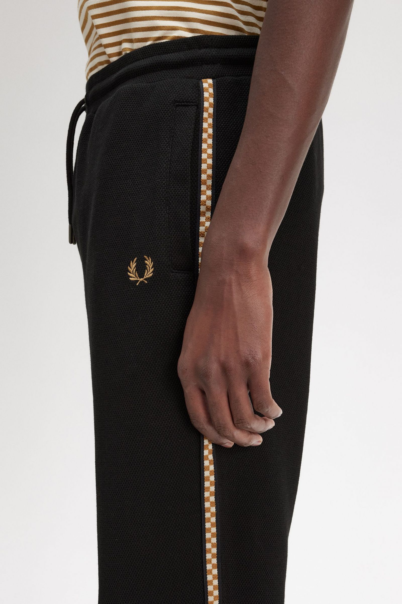 Chequerboard Tape Track Pants Black 7039130