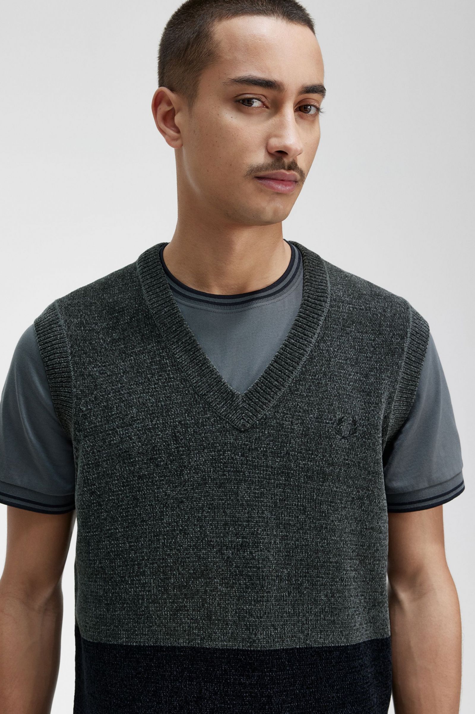 Colour Block Chenille Tank Field Green 7038331