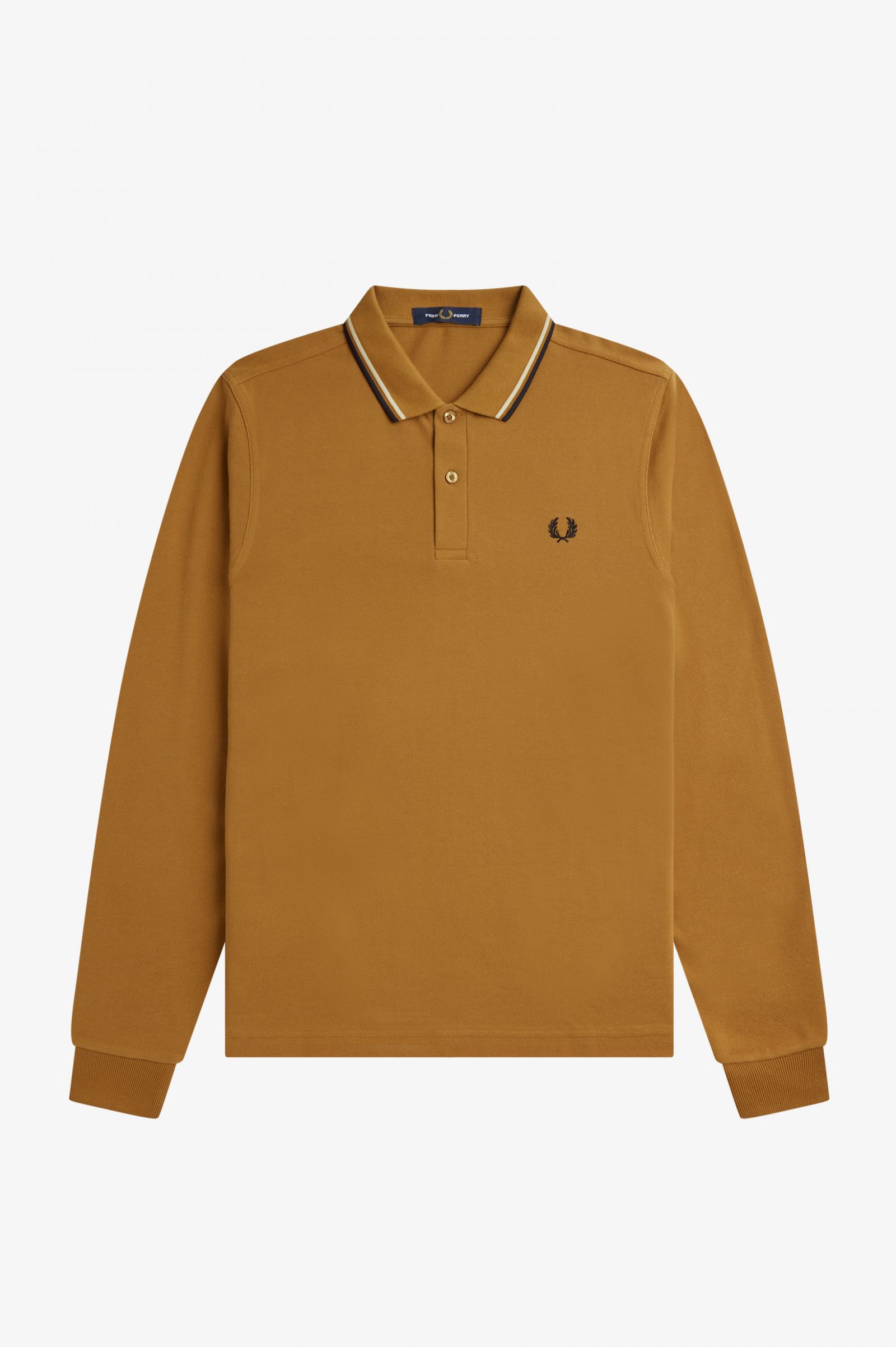 The Fred Perry ShirtM3636 Dark Caramel / Oatmeal / Black 7038604