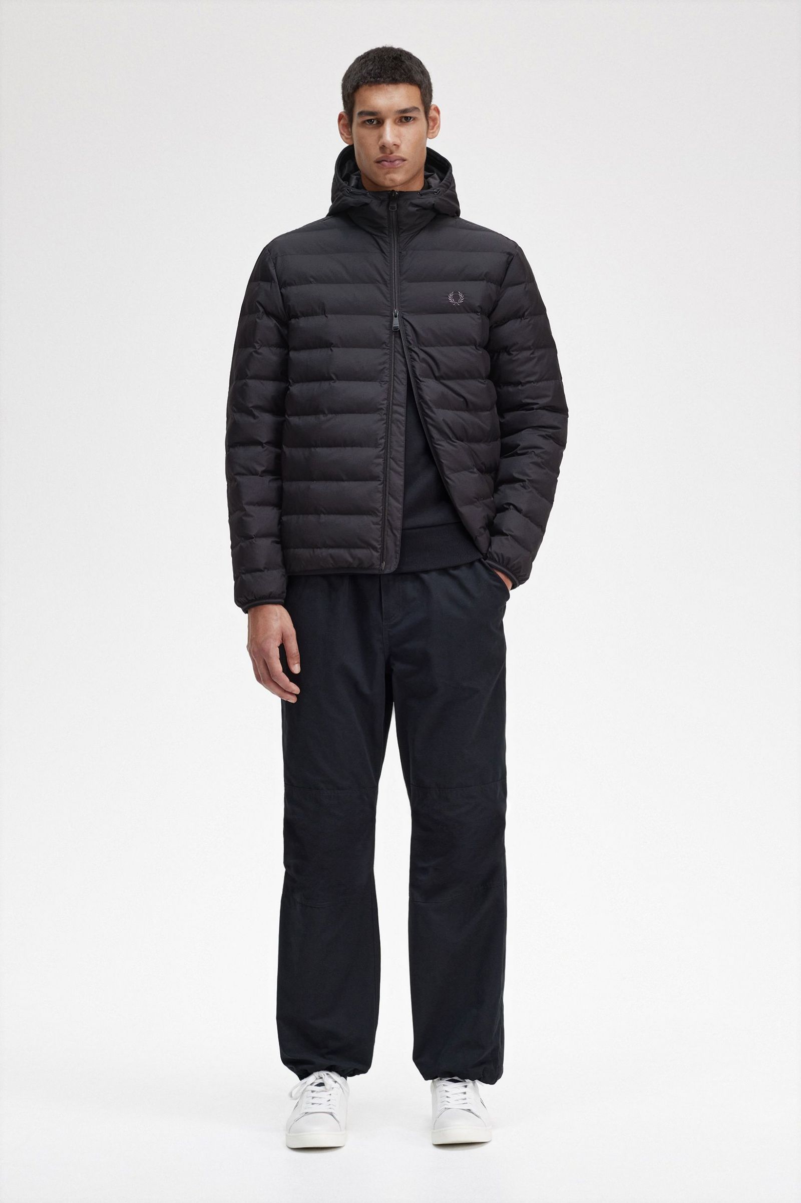 Hooded Insulated Jacket Black 7038261