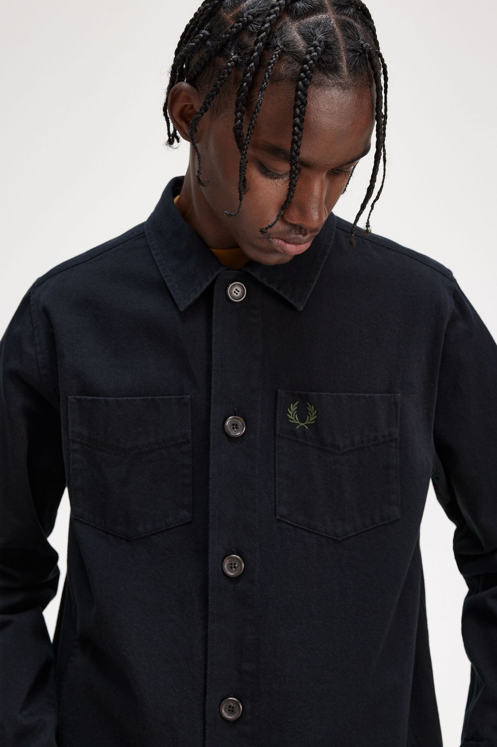 Twill Overshirt Black 7038491