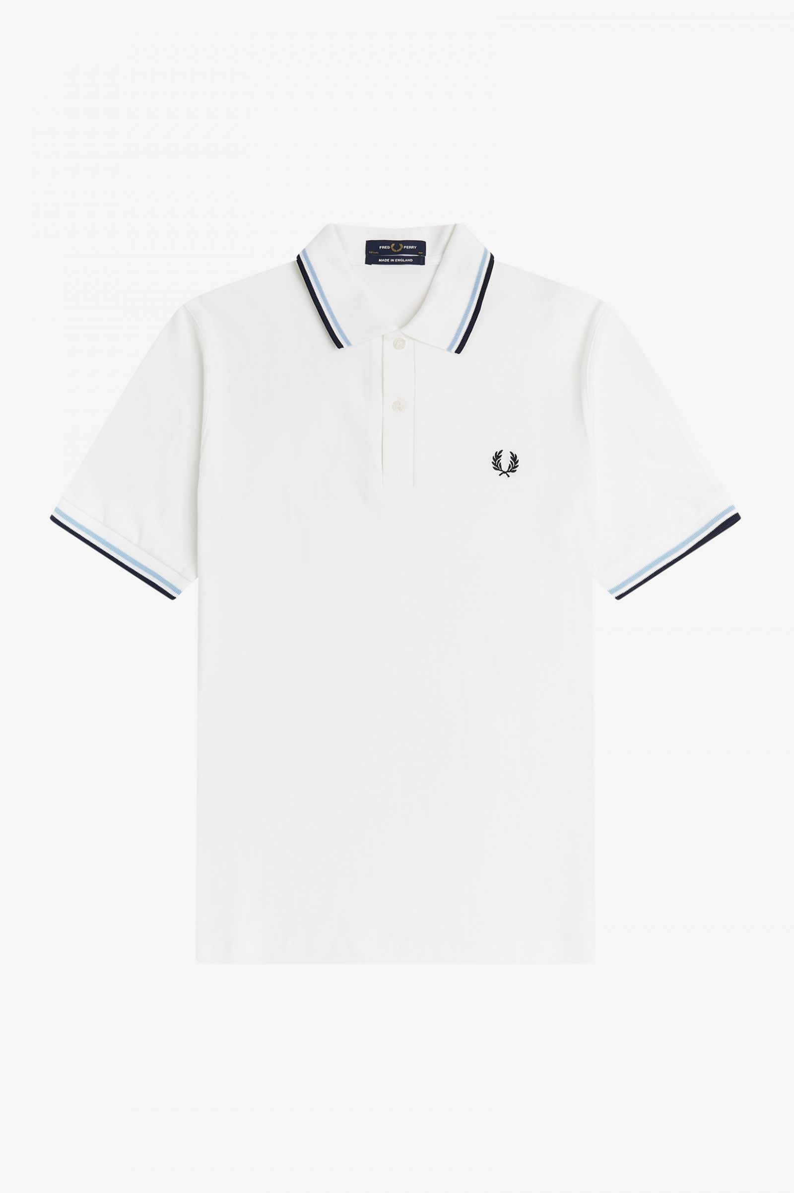 The Fred Perry ShirtM12 White / Ice / Navy 7038105