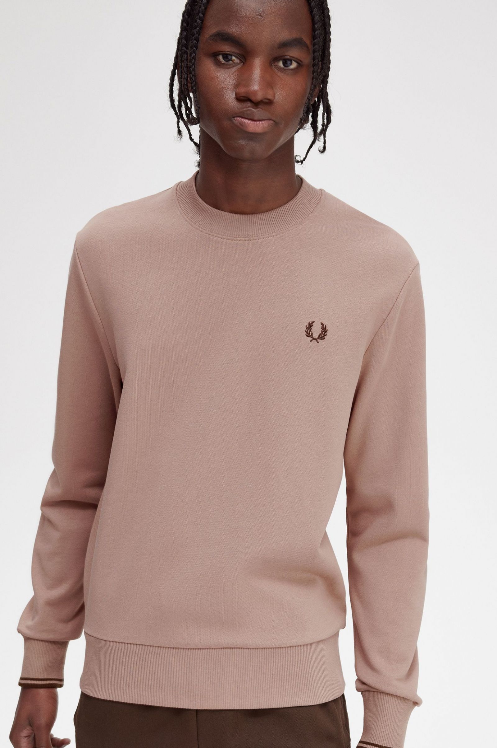 Crew Neck Sweatshirt Dark Pink 7038811