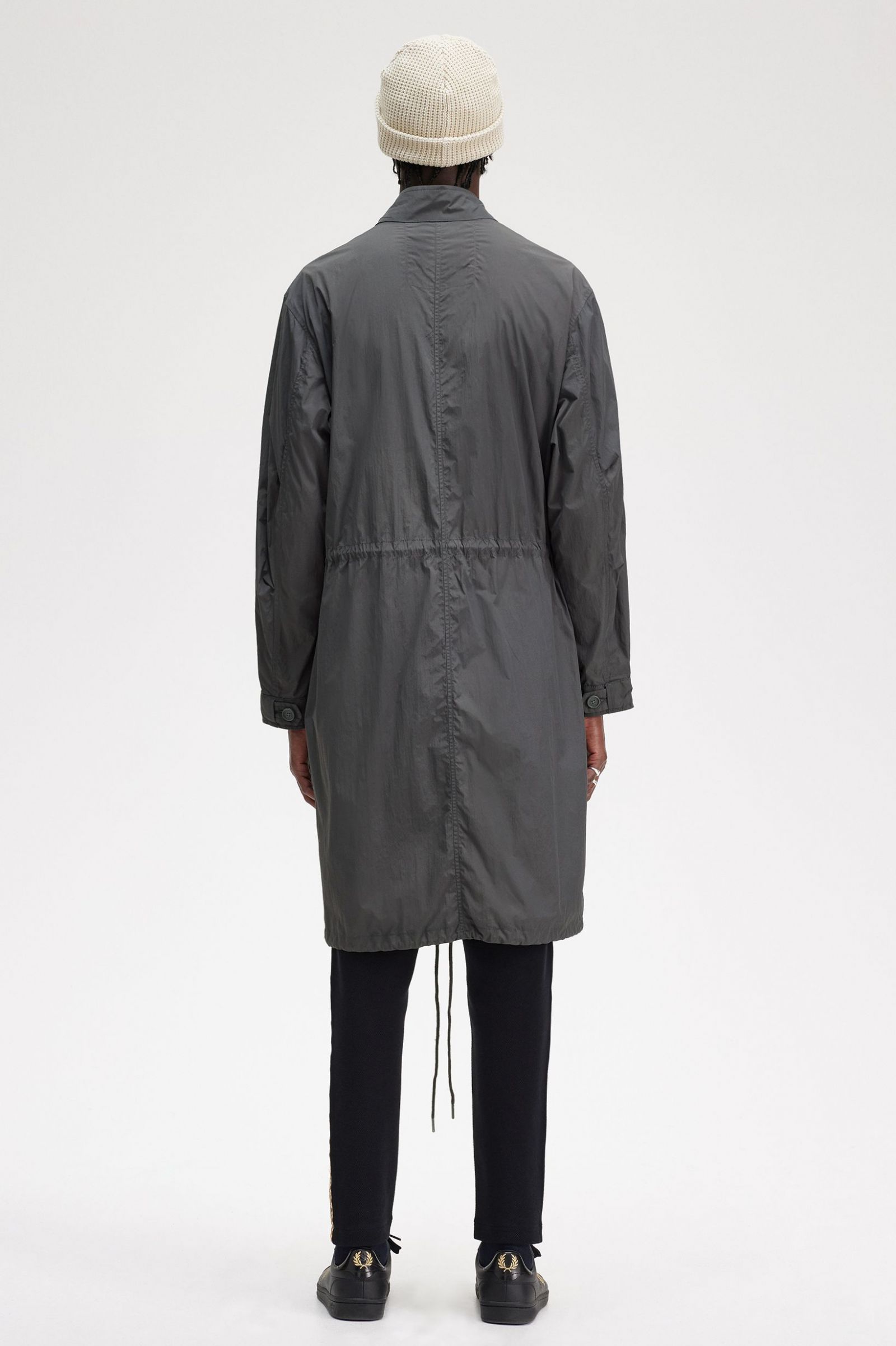 Straight Hem Parka Gunmetal 7038266
