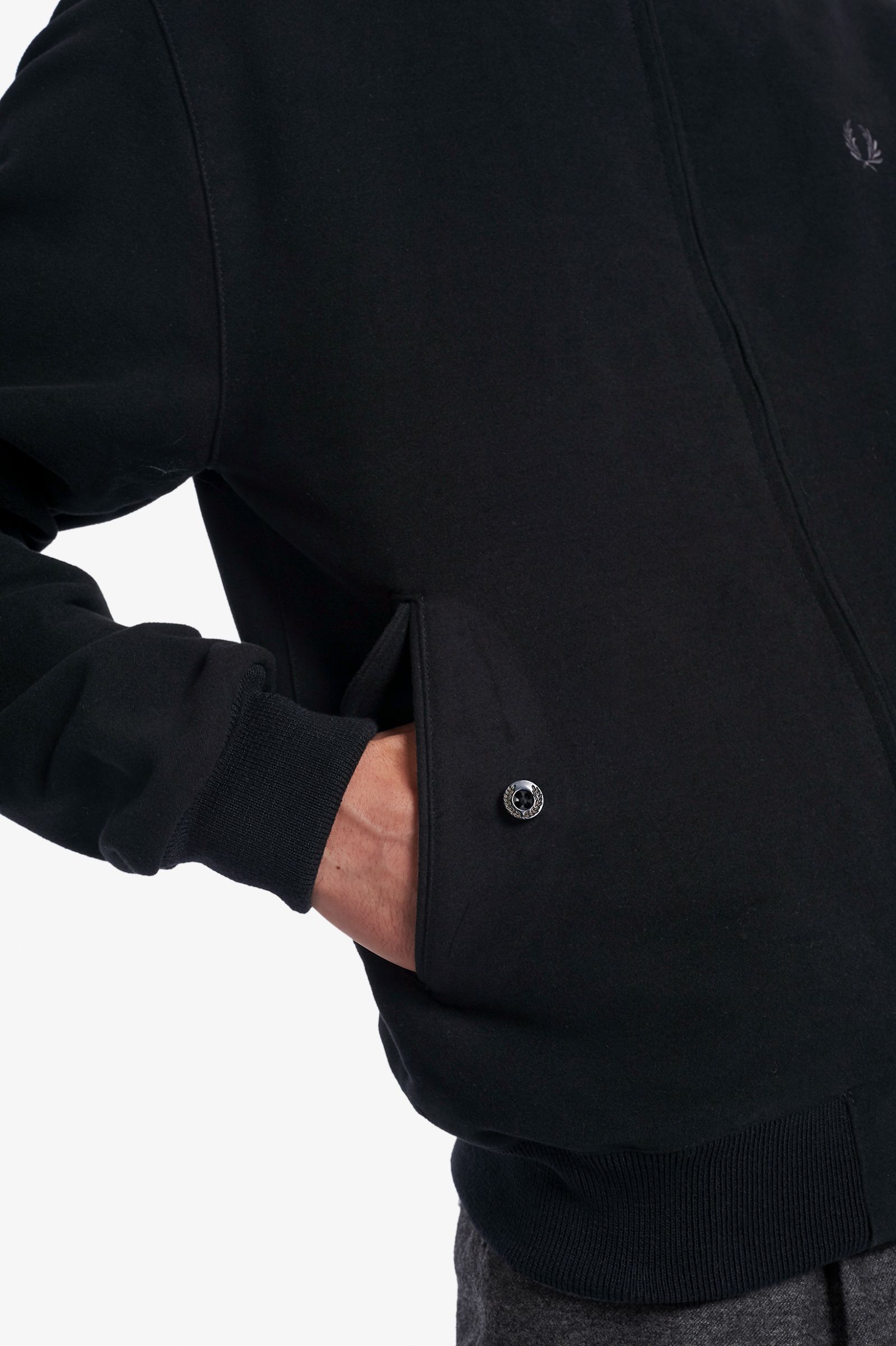 Made In EnglandMoleskin Harrington Jacket Black 7037897