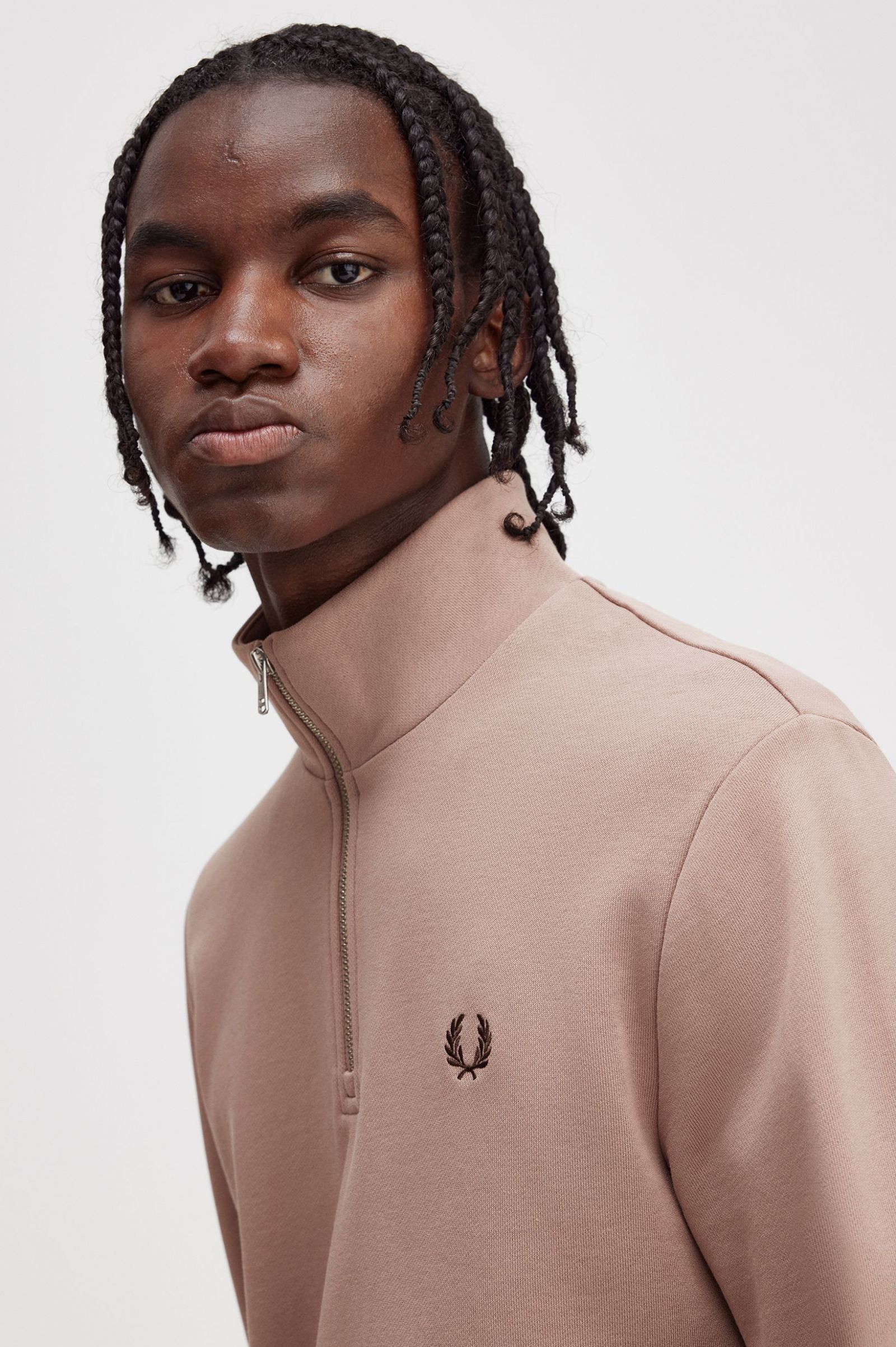 Half Zip Sweatshirt Dark Pink 7038860
