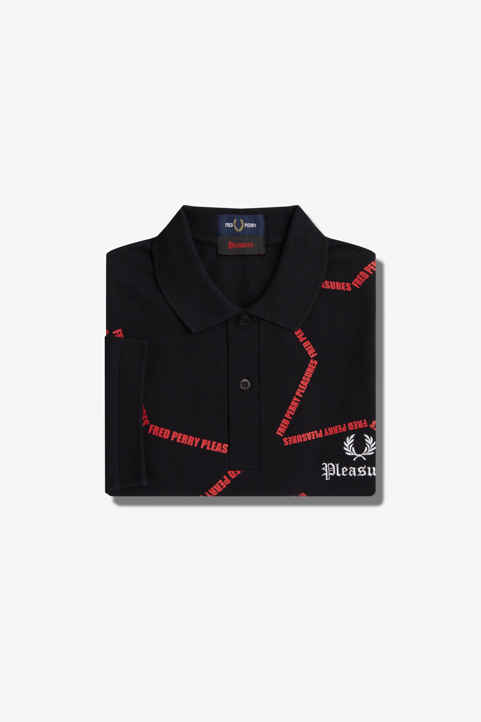 PleasuresStar Fred Perry Shirt Black 7039159