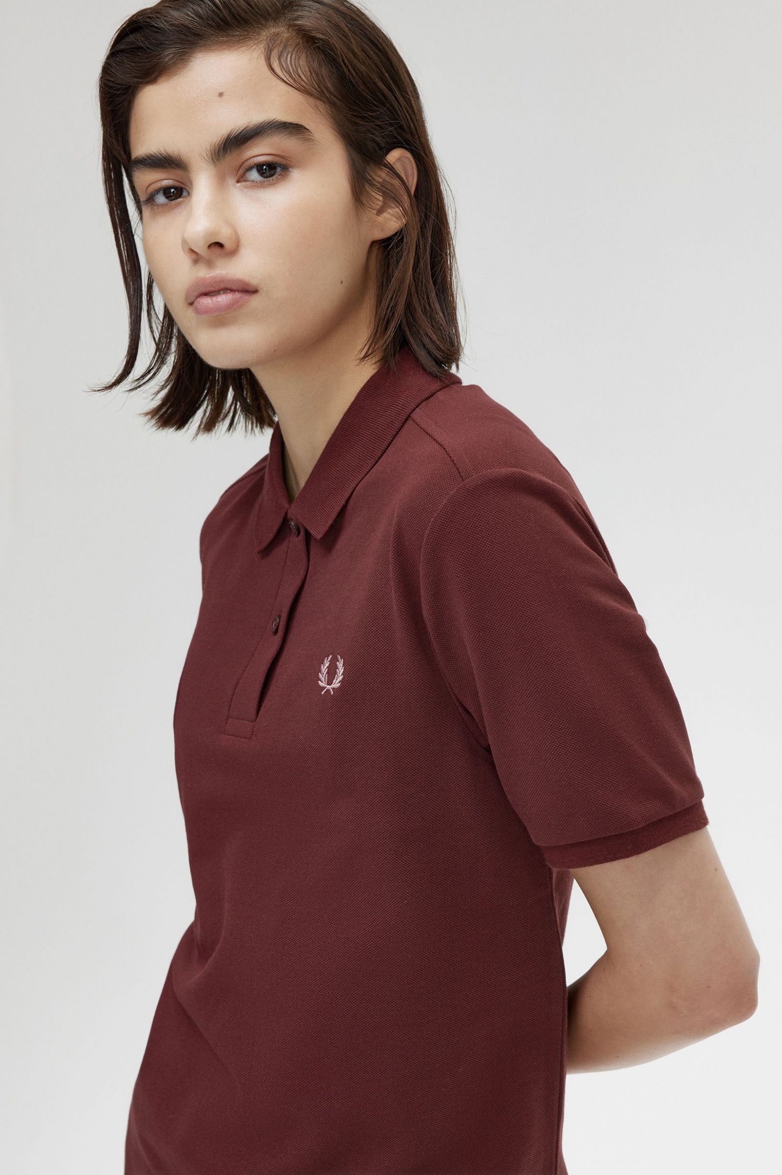 The Fred Perry ShirtG6000 Oxblood / Dusty Rose Pink 7039421