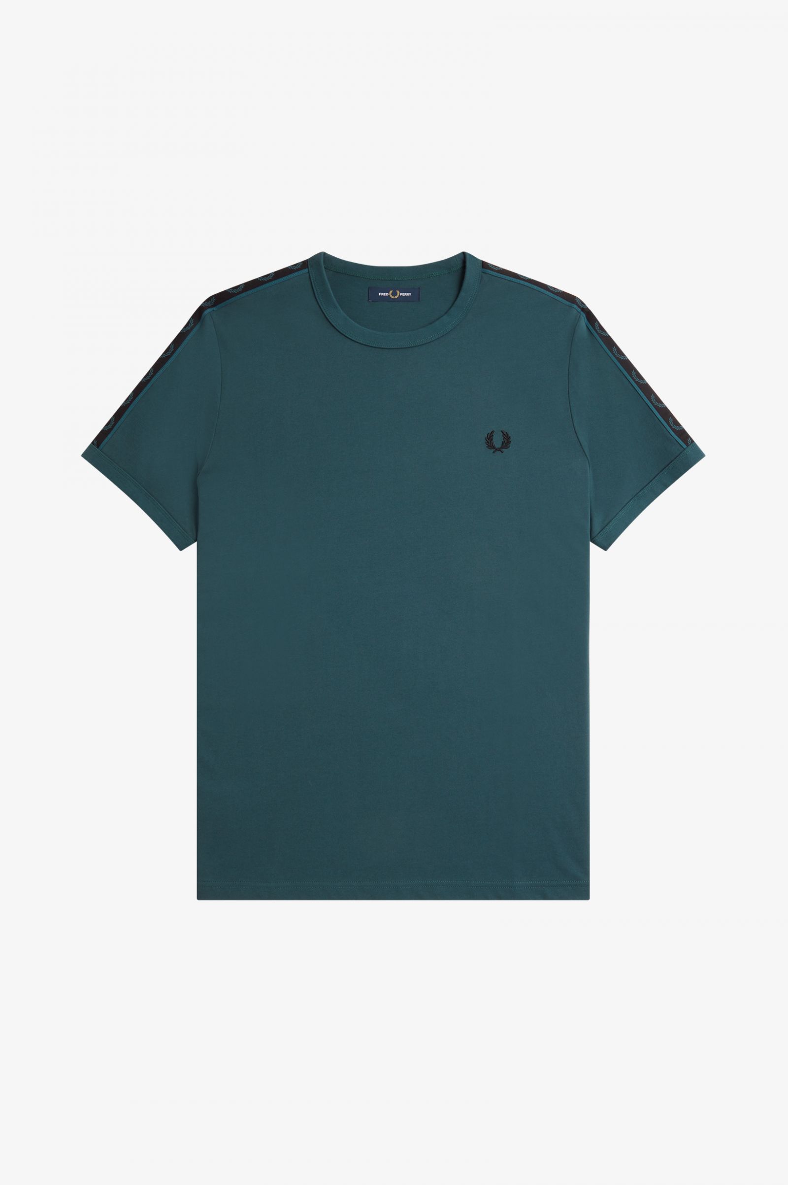 Contrast Tape Ringer T-Shirt Petrol Blue / Black 7038934