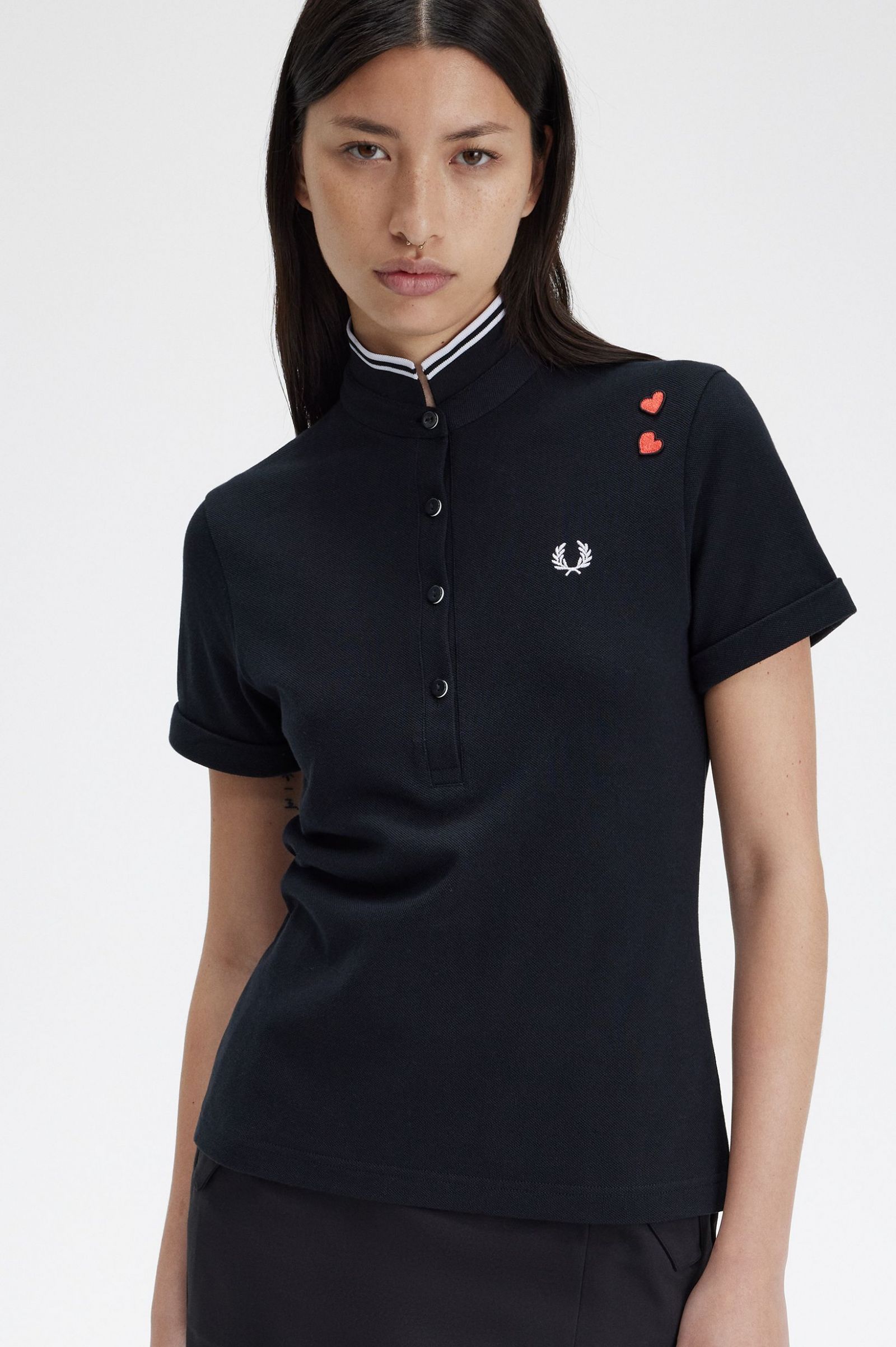 Amy Winehouse FoundationAmy Fred Perry Shirt Black 7039401